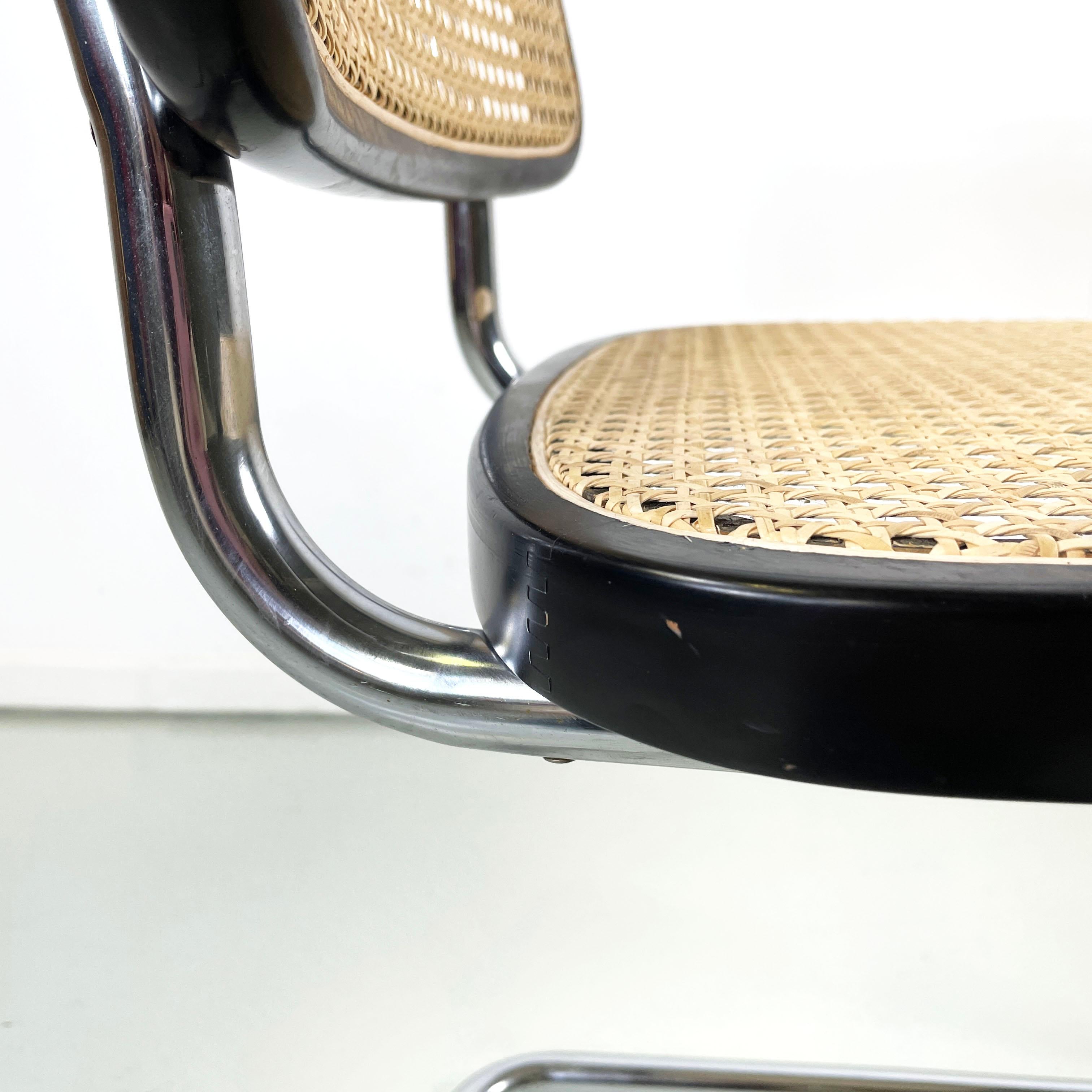 Chaise italienne moderne du milieu du siècle avec accoudoirs par Marcel Breuer pour Gavina 1960s en vente 6