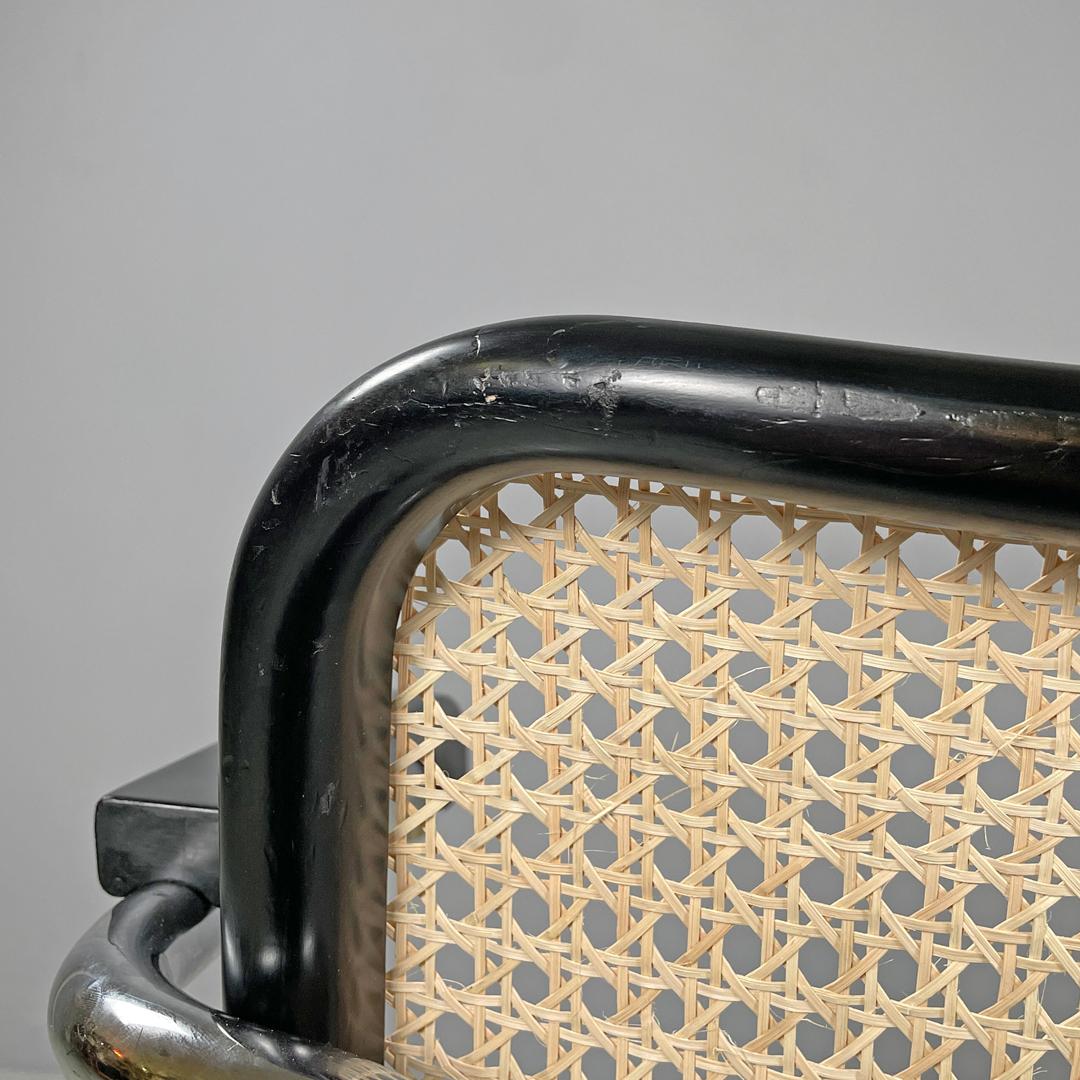Italian mid-century modern chair with armrests Cesca by Breuer for Gavina, 1960s 4