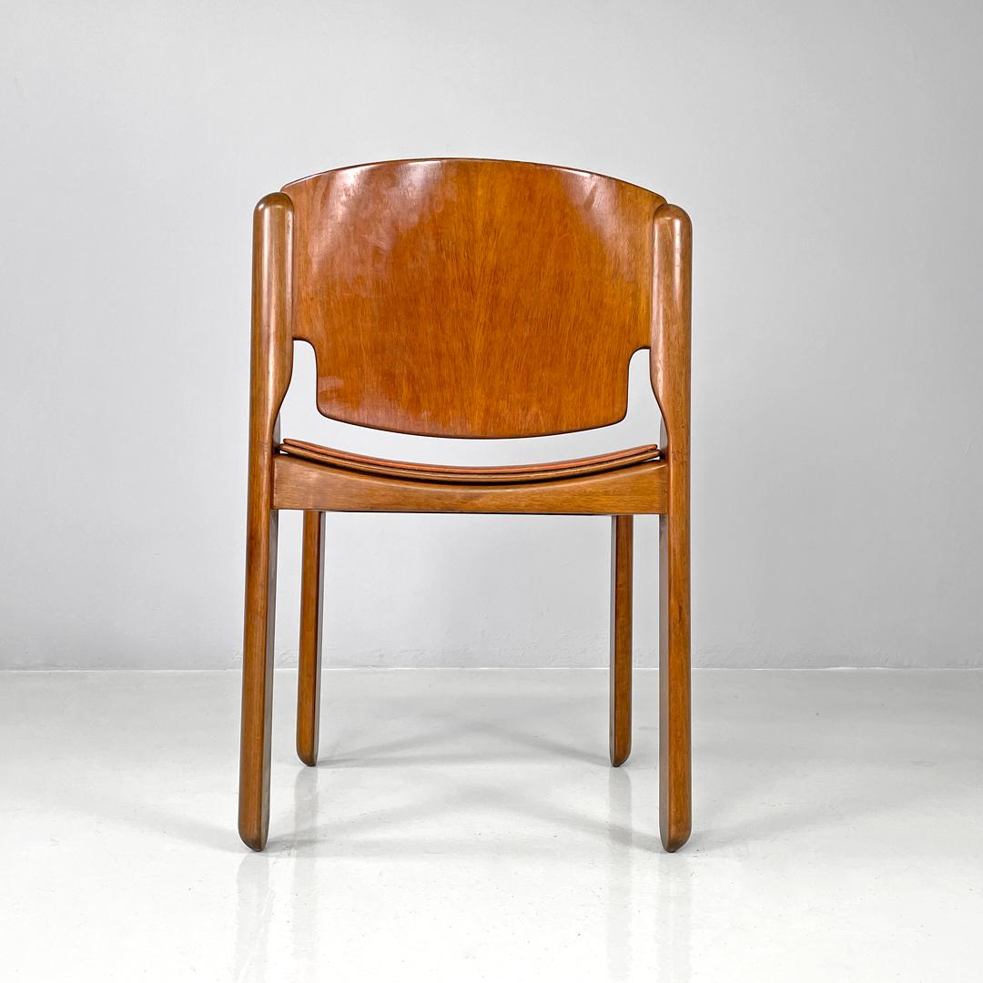 Mid-20th Century Italian mid-century modern chairs 122 by Vico Magistretti for Cassina, 1960s For Sale