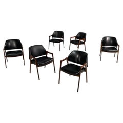 Italian mid-century modern chairs 814 by Ico and Luisa Parisi for Cassina, 1960s