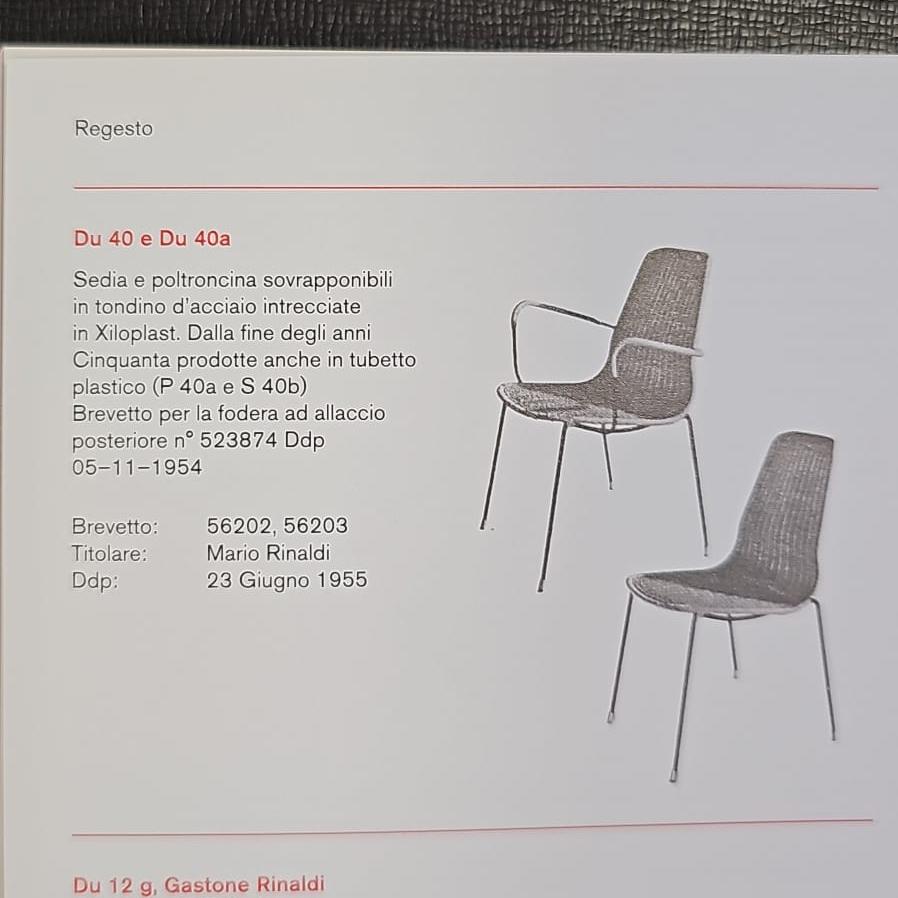 Italian mid-century modern Chairs Du 40 by Gastone Rinaldi for Rima, 1960s For Sale 14