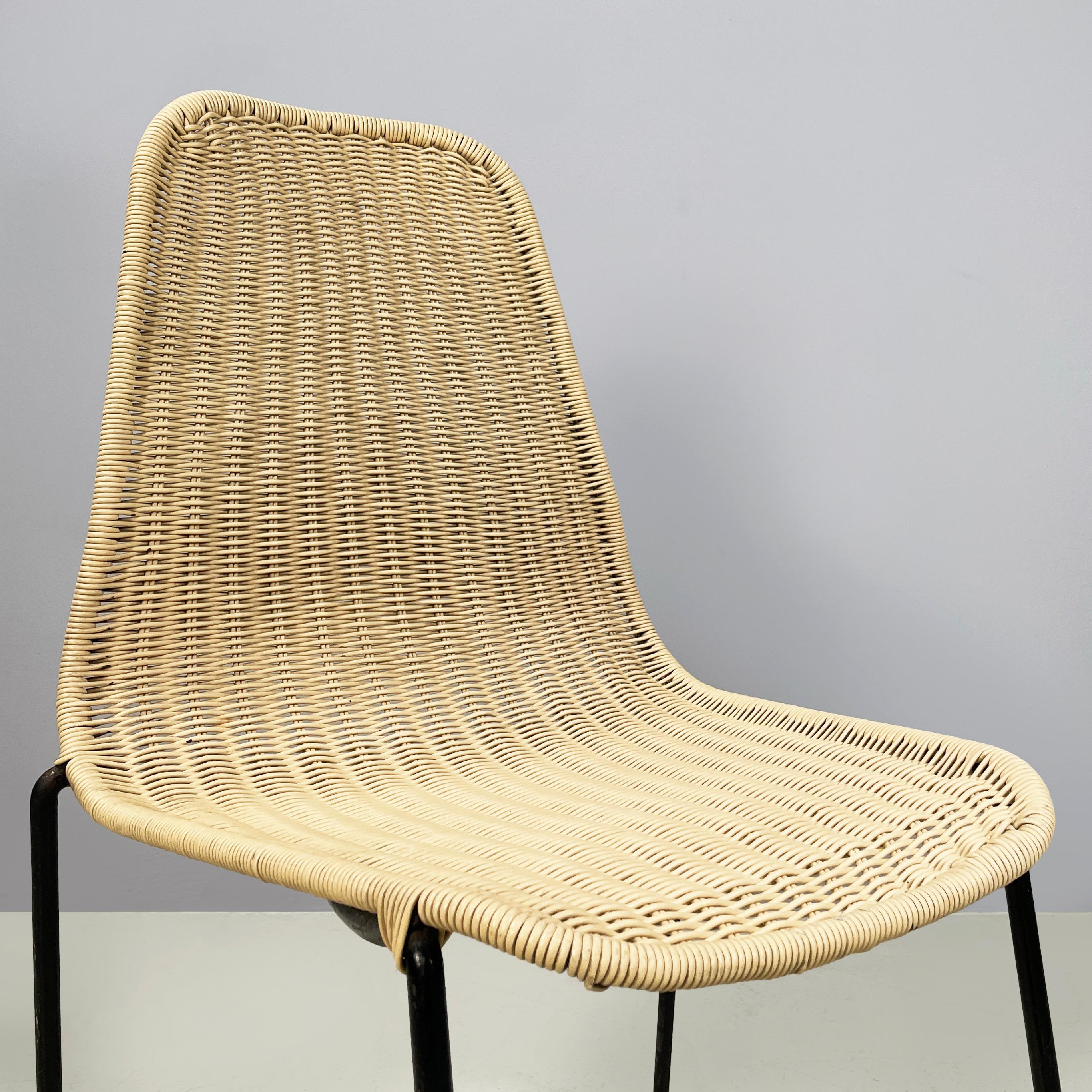 Metal Italian mid-century modern Chairs Du 40 by Gastone Rinaldi for Rima, 1960s For Sale