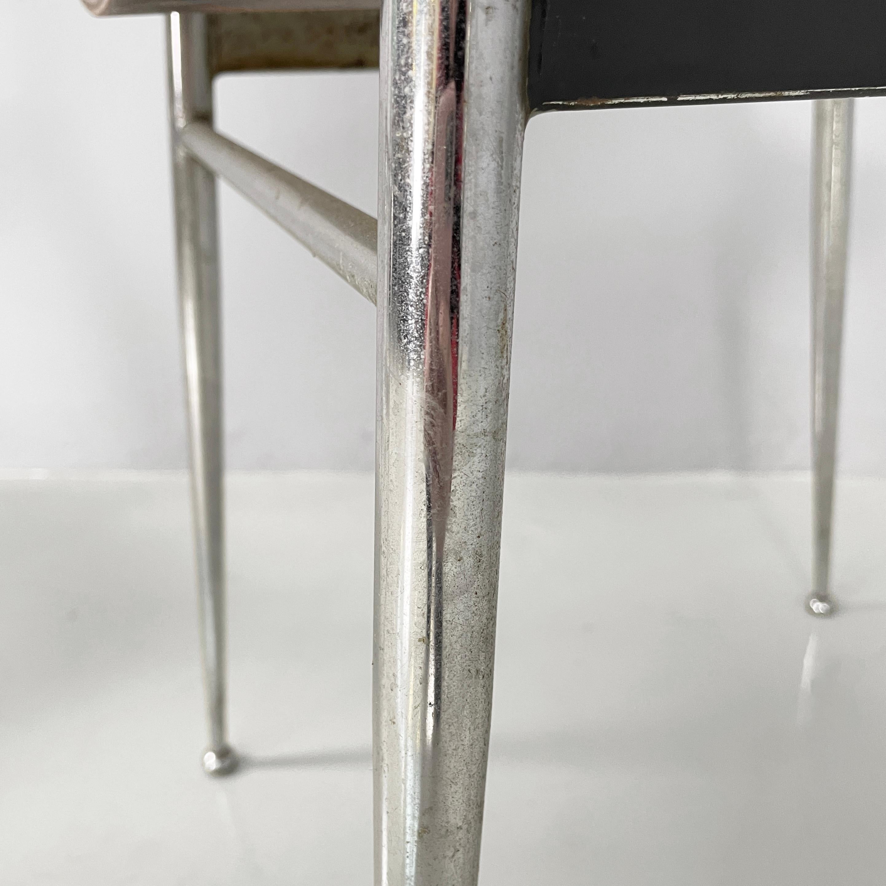 Italian mid-century modern Chairs in aqua green formica and metal, 1960s For Sale 13
