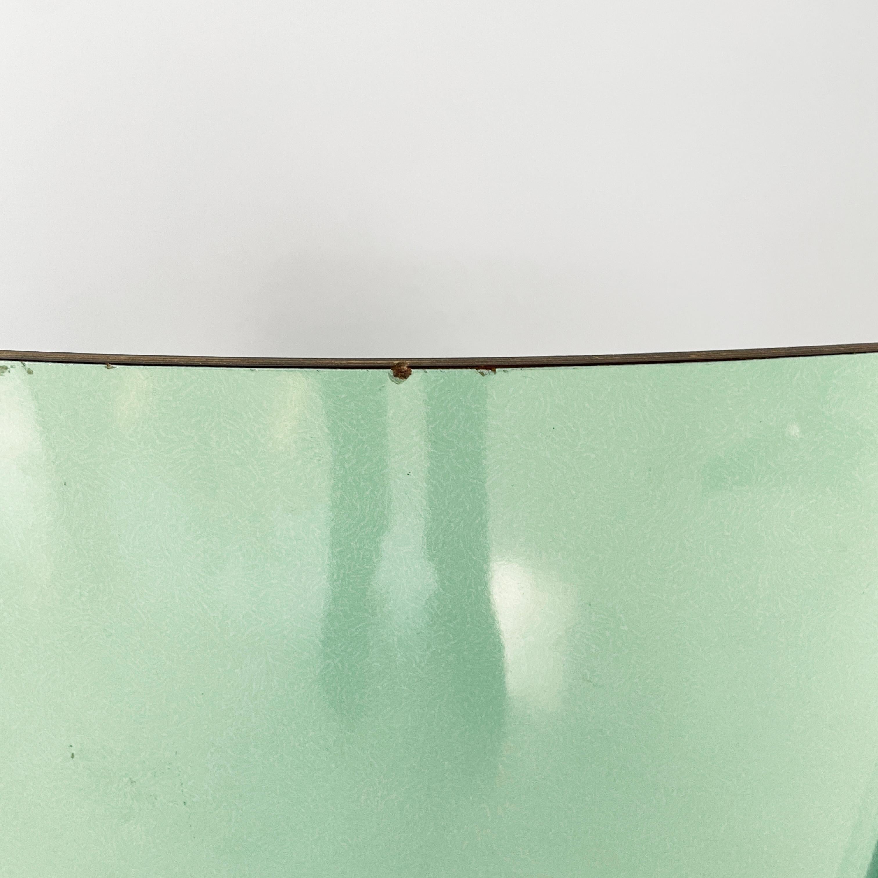Italian mid-century modern Chairs in aqua green formica and metal, 1960s For Sale 1