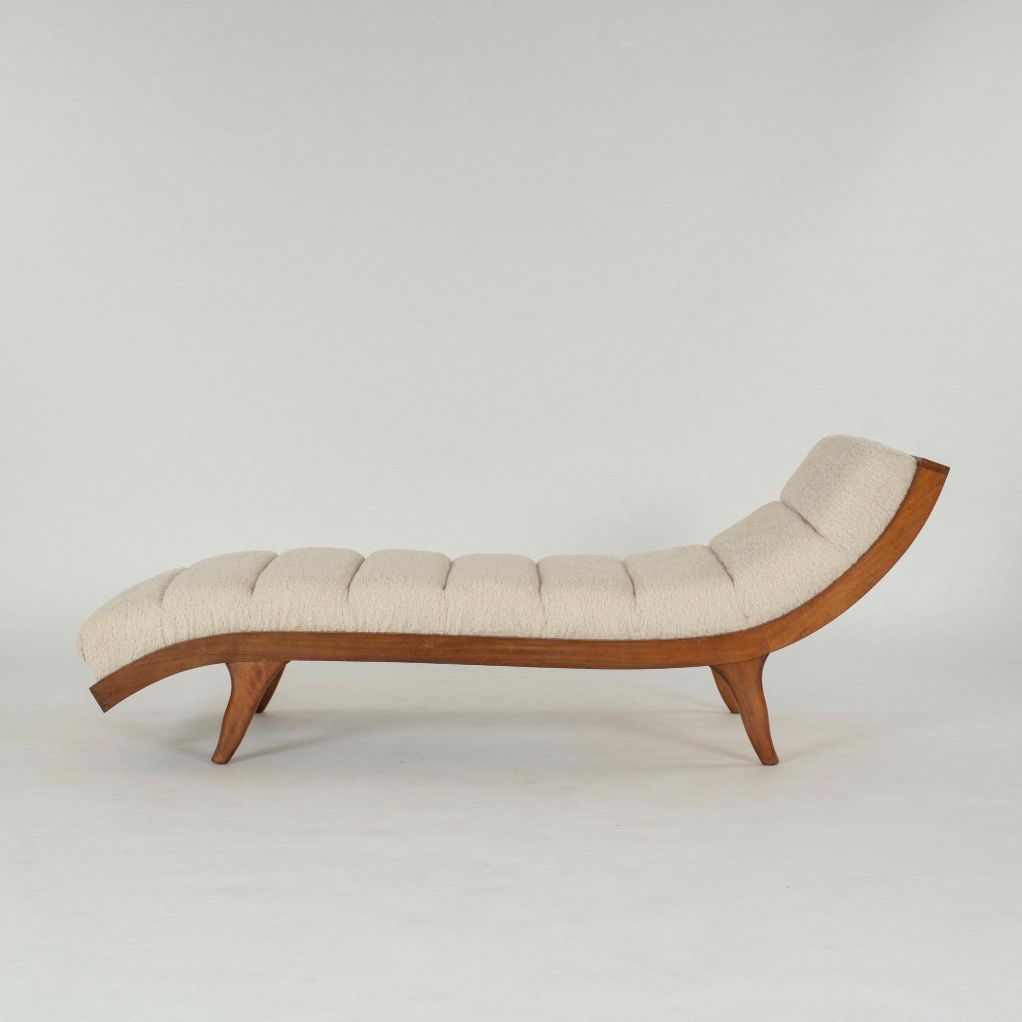 Italian Mid Century Modern Chaise In Good Condition In Houston, TX