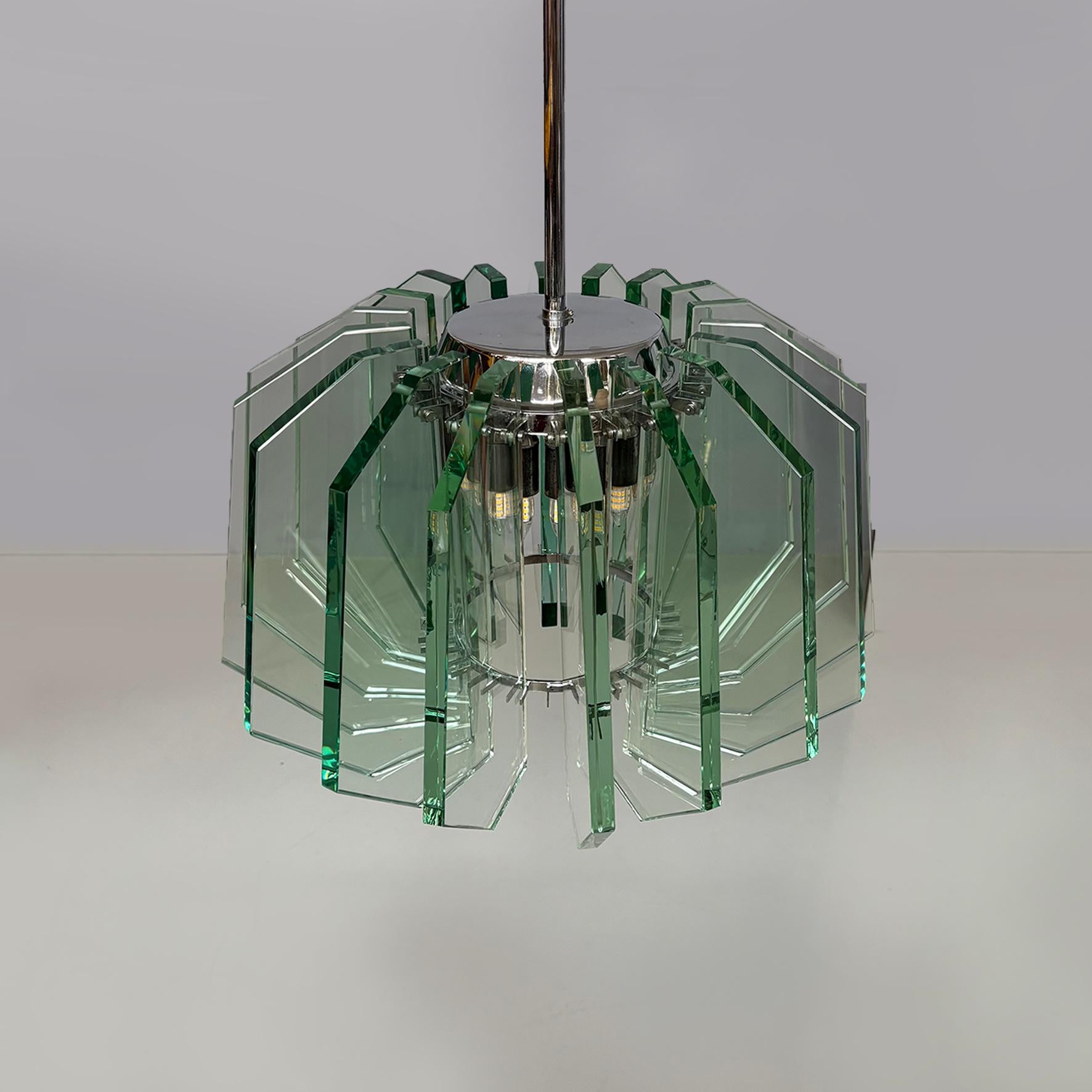 Araña moderna italiana de mediados de siglo de Max Ingrand para Fontana Arte, años 60 Italiano en venta