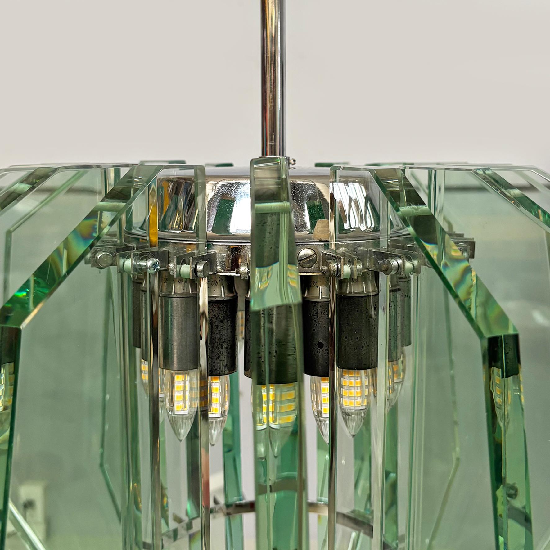 Araña moderna italiana de mediados de siglo de Max Ingrand para Fontana Arte, años 60 en venta 1