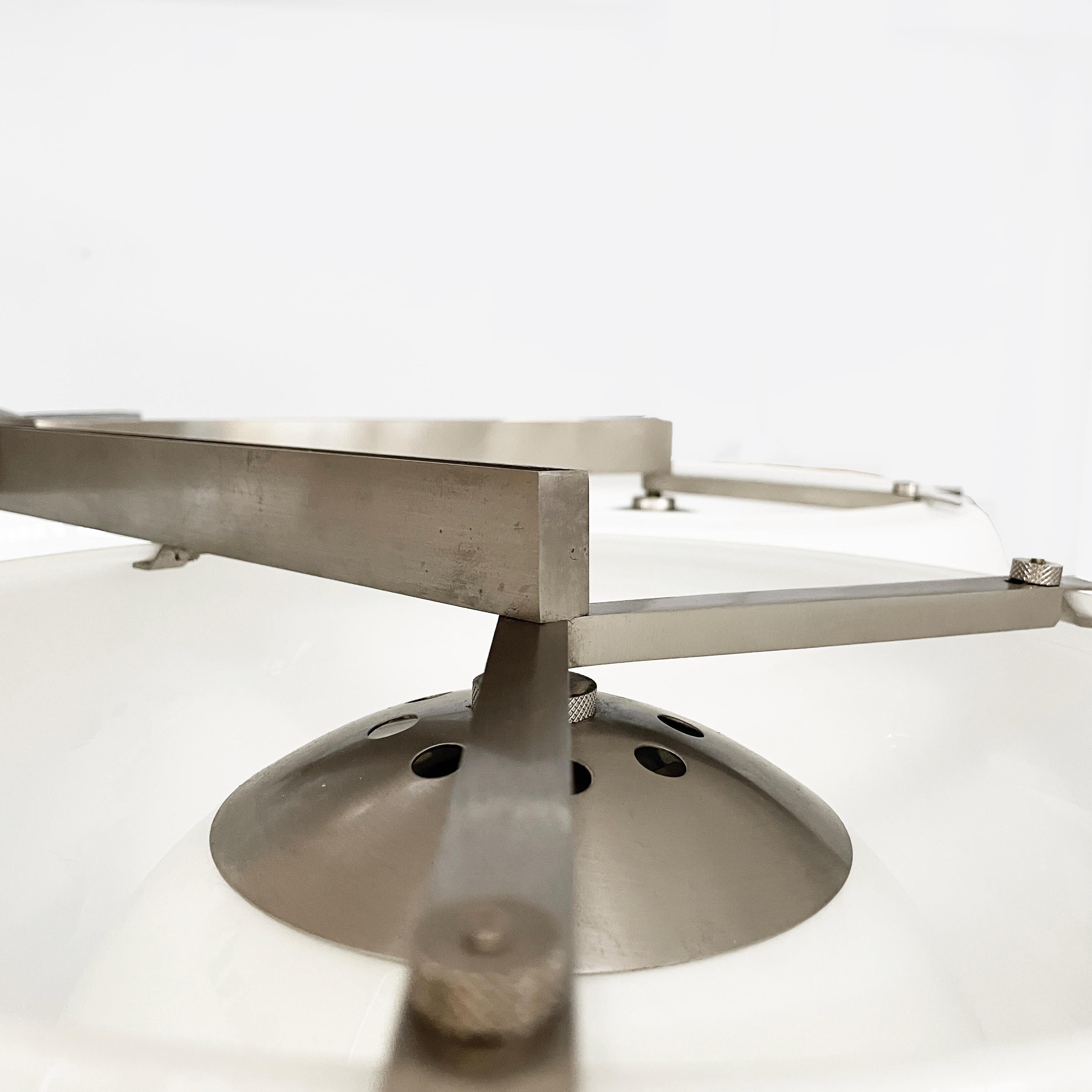 Italian mid-century modern chandelier Pentaclinio by Magistretti Artemide, 1970s For Sale 9