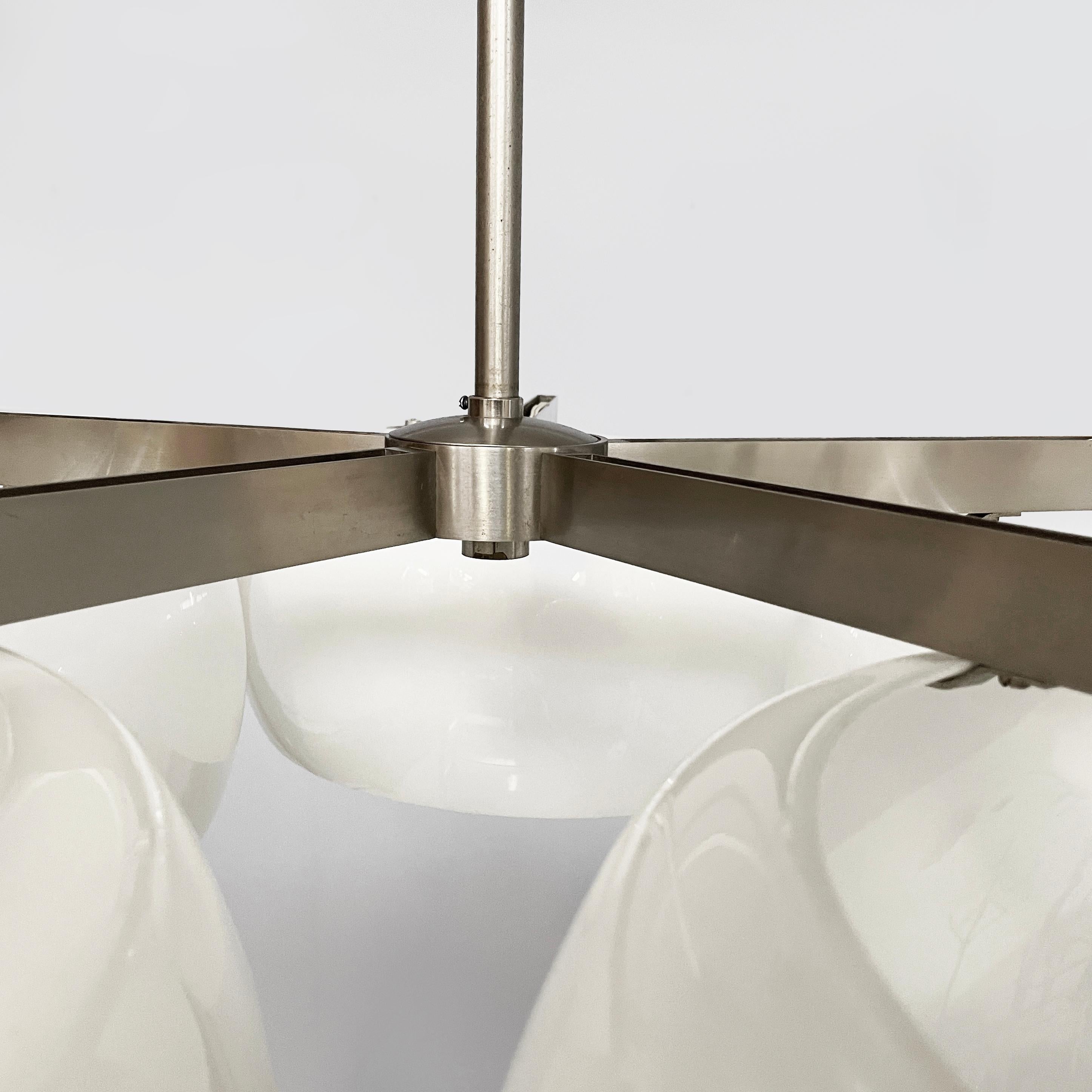 Italian mid-century modern chandelier Pentaclinio by Magistretti Artemide, 1970s For Sale 12
