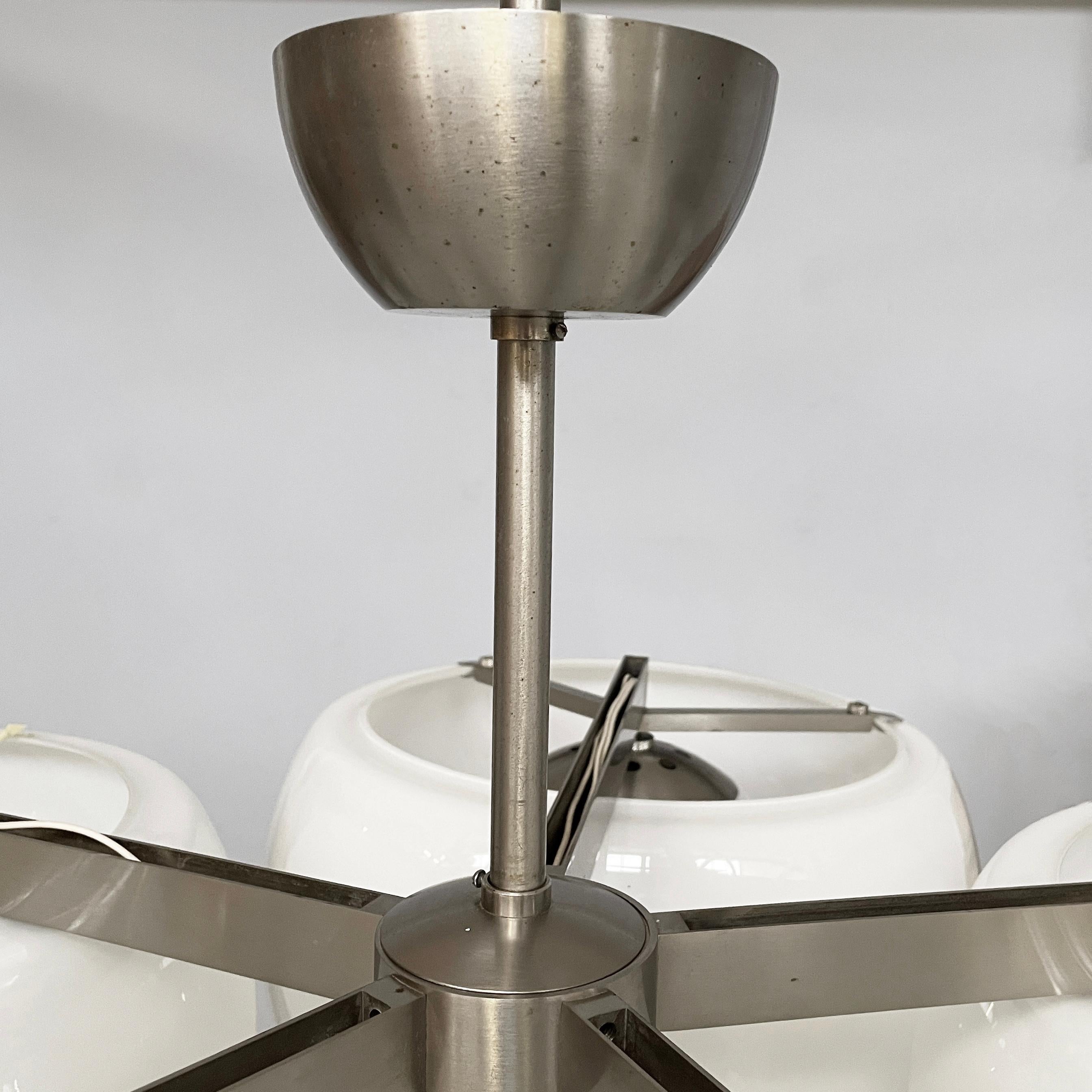 Italian mid-century modern chandelier Pentaclinio by Magistretti Artemide, 1970s For Sale 13