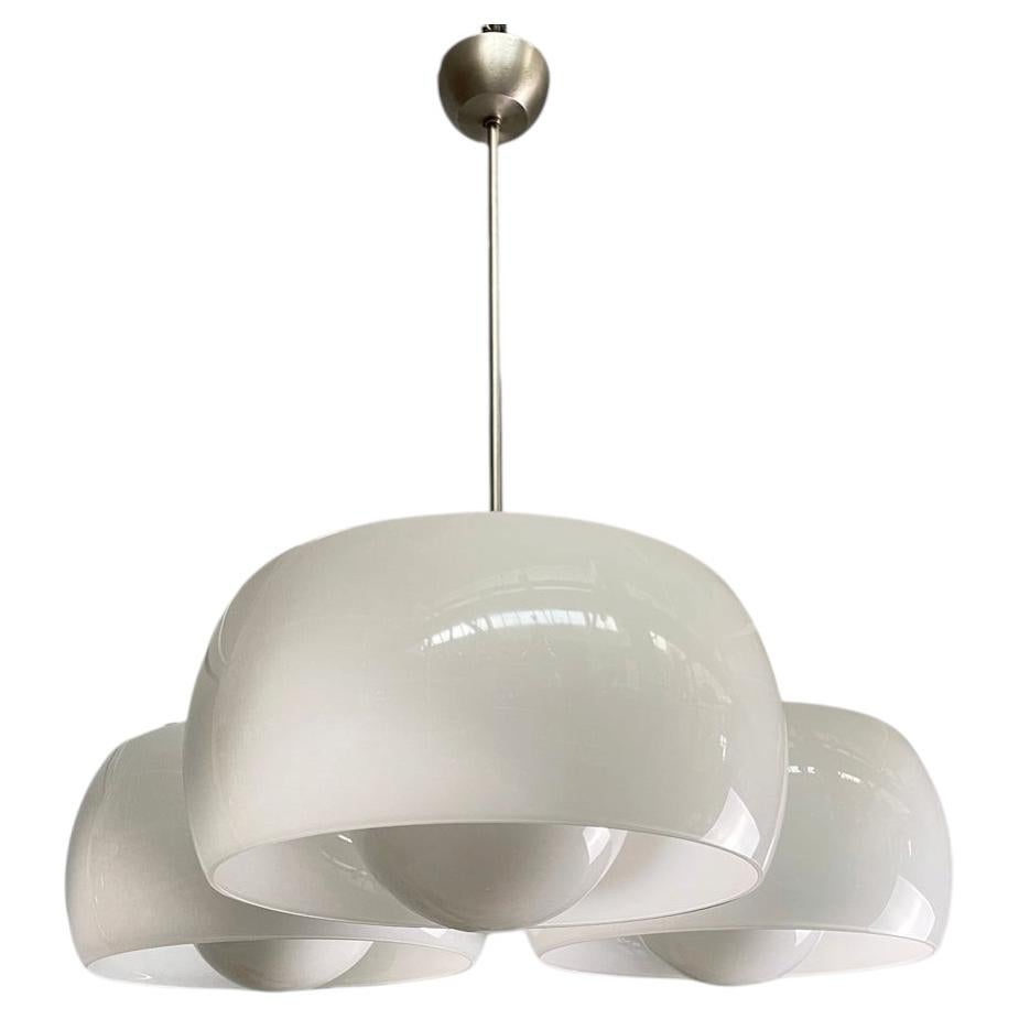 Italian mid-century modern chandelier Triclinio Magistretti Artemide, 1970s