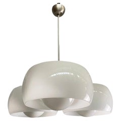 Italian mid-century modern chandelier Triclinio Magistretti Artemide, 1970s