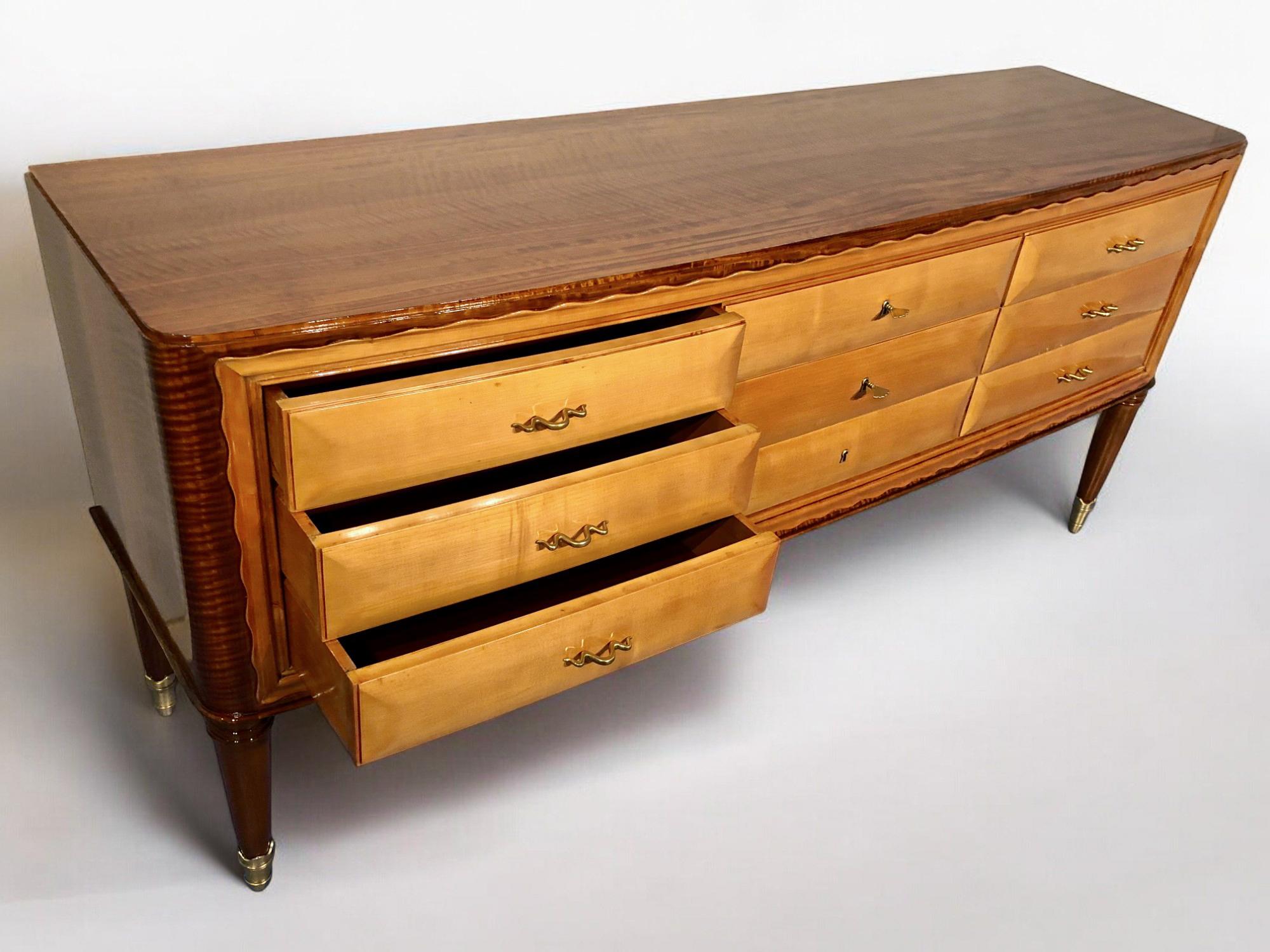 Italienische Mid-Century-Modern-Kommode von Paolo Buffa, 1950er Jahre im Angebot 7