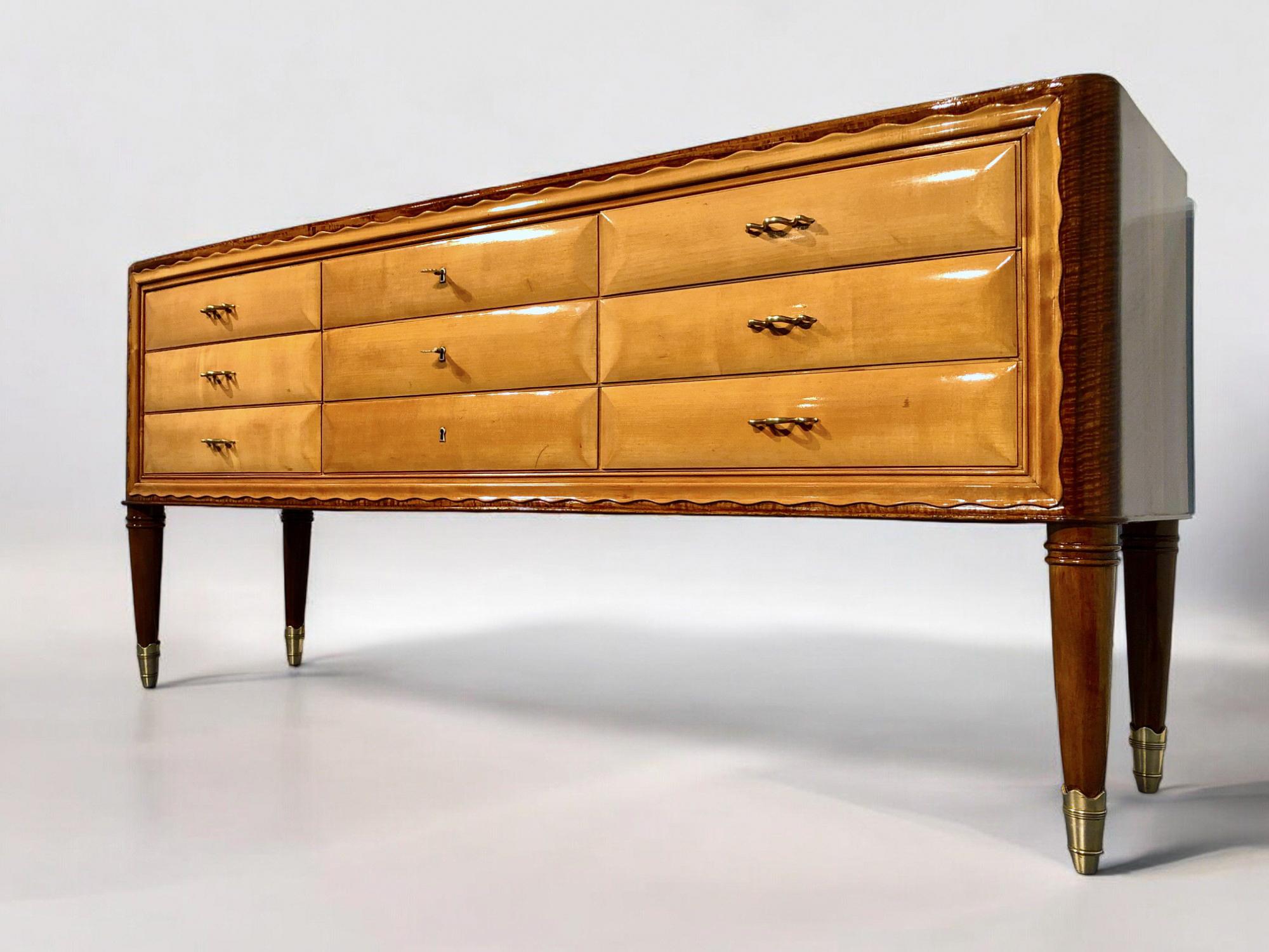 Italienische Mid-Century-Modern-Kommode von Paolo Buffa, 1950er Jahre im Angebot 12