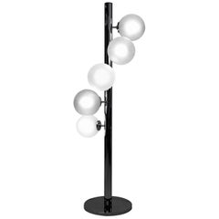 Italian Mid-Century Modern Chrome Lumi Floor Lamp