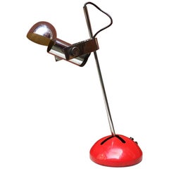 Italian Mid-Century Modern Chromed Steel Lamp by Robert Sonneman for Luci, 1970s
