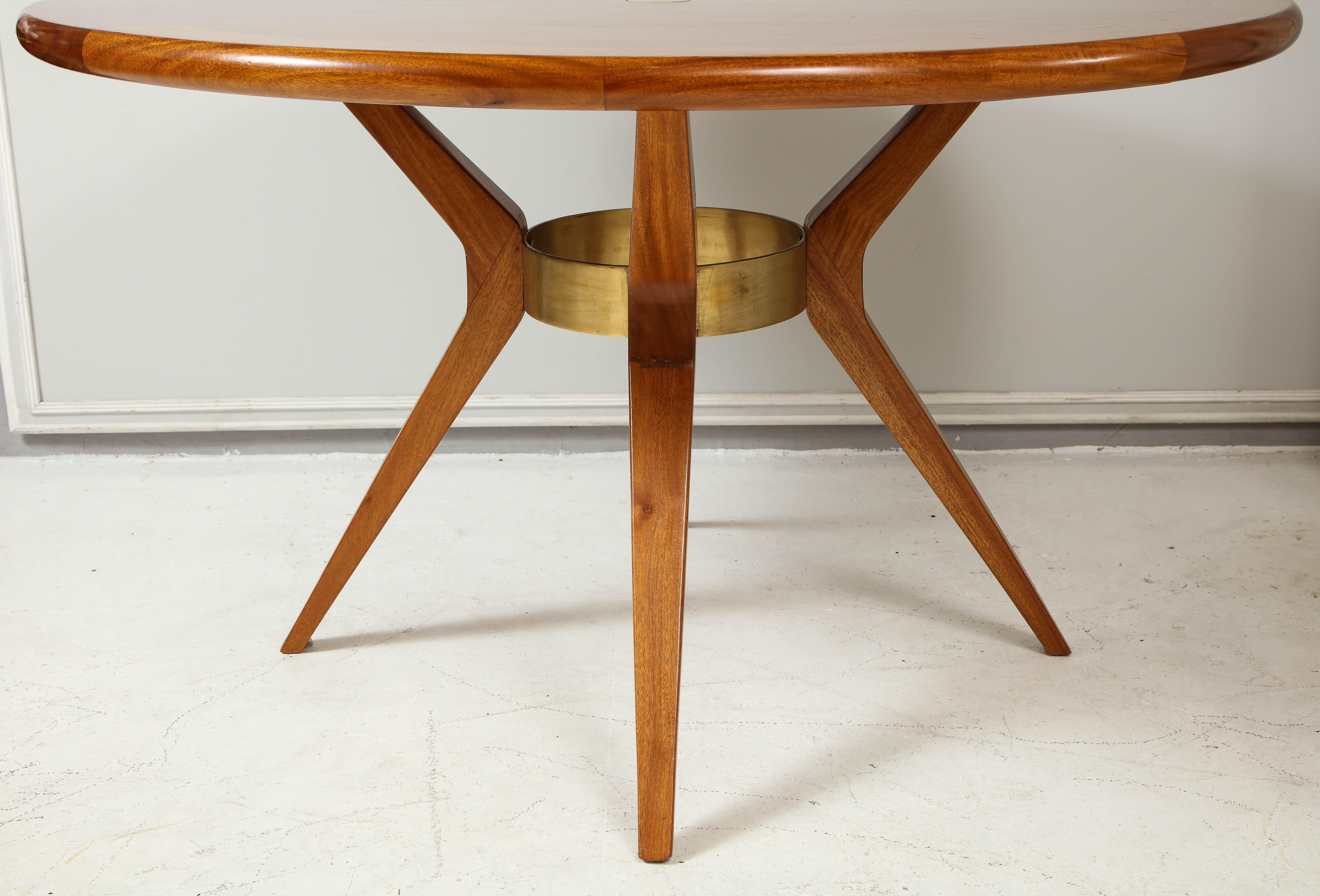 20th Century Italian Mid-Century Modern Circular Dining Table/ Center Table
