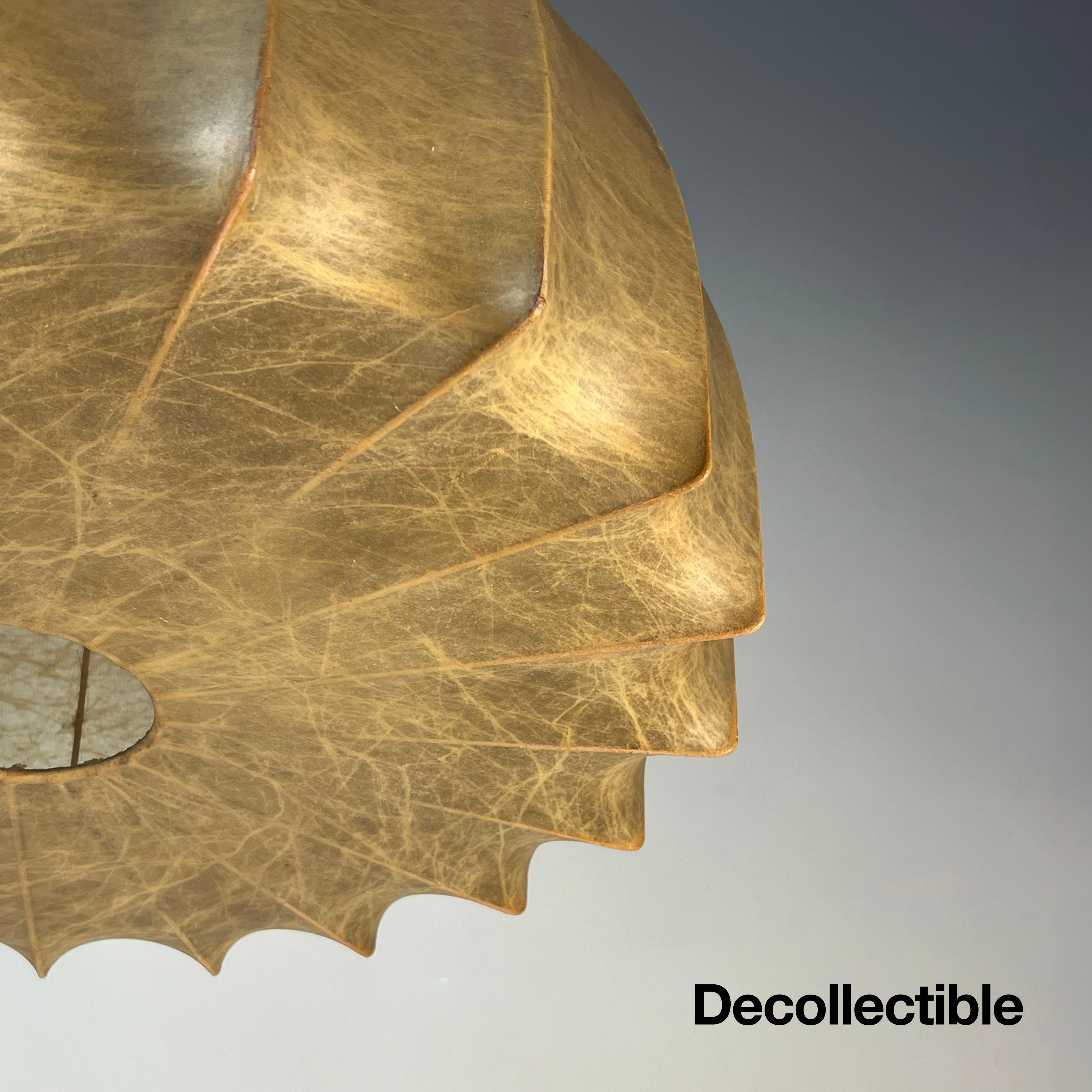 Mid-20th Century Italian Mid-Century Modern Cocoon Pendant Light, 1960s, Italy