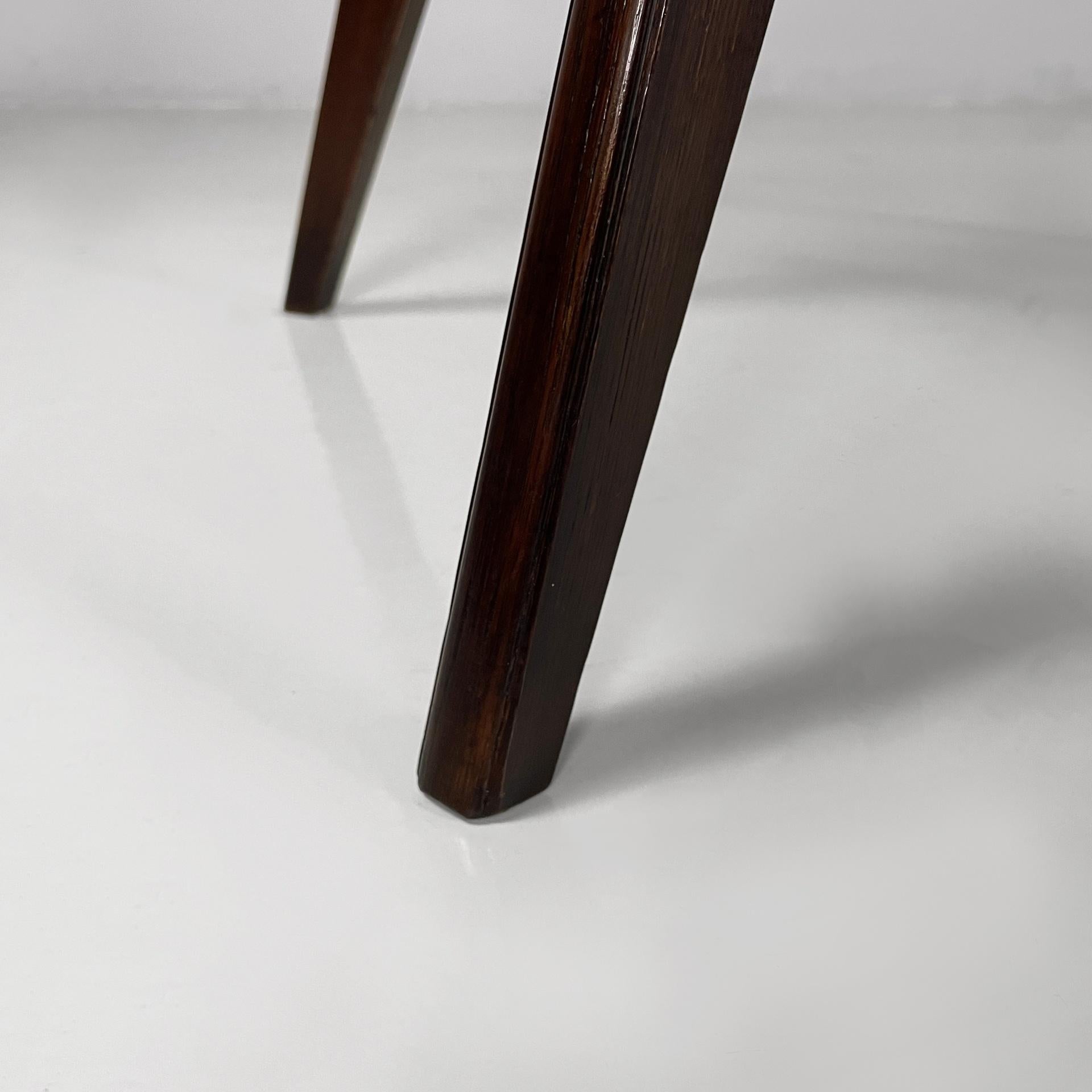 Italian mid-century modern coffe table in dark wood, 1960s For Sale 8