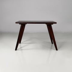 Italian mid-century modern coffe table in dark wood, 1960s