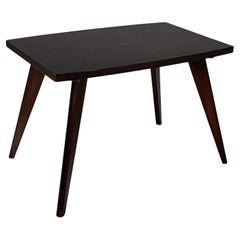 Italian mid-century modern coffe table in dark wood, 1960s