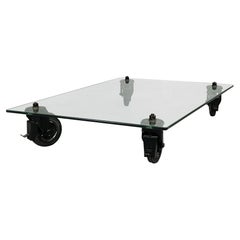Table basse italienne moderne du milieu du siècle dernier par Gae Aulenti pour Fontana Arte, années 1980