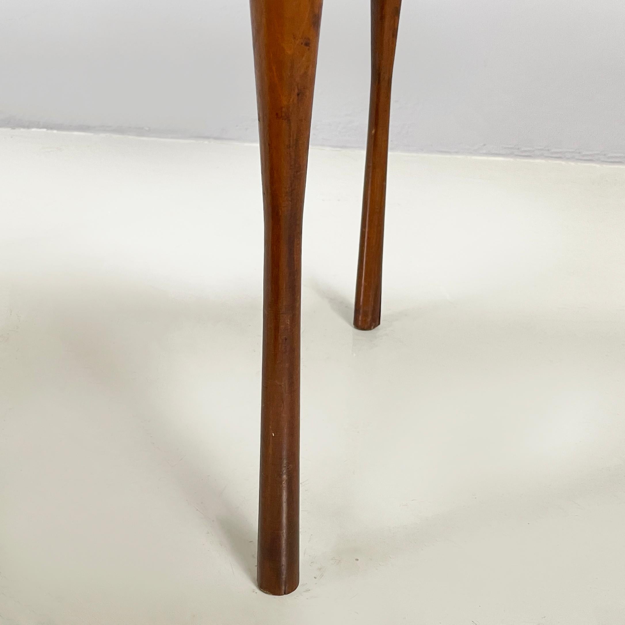 Mesa de centro italiana moderna de mediados de siglo con tablero extensible de madera, años 60 en venta 11