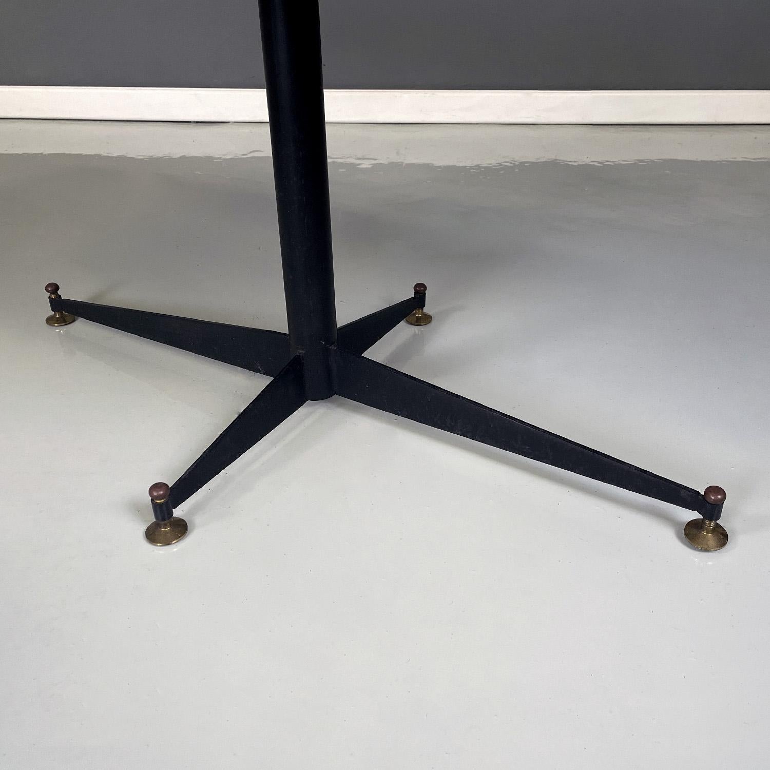 Italian mid-century modern coffee table with marble top, 1950s For Sale 5