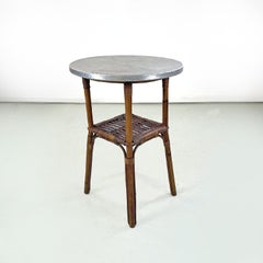 Italian mid-century modern coffee tables in bamboo and aluminum, 1960s