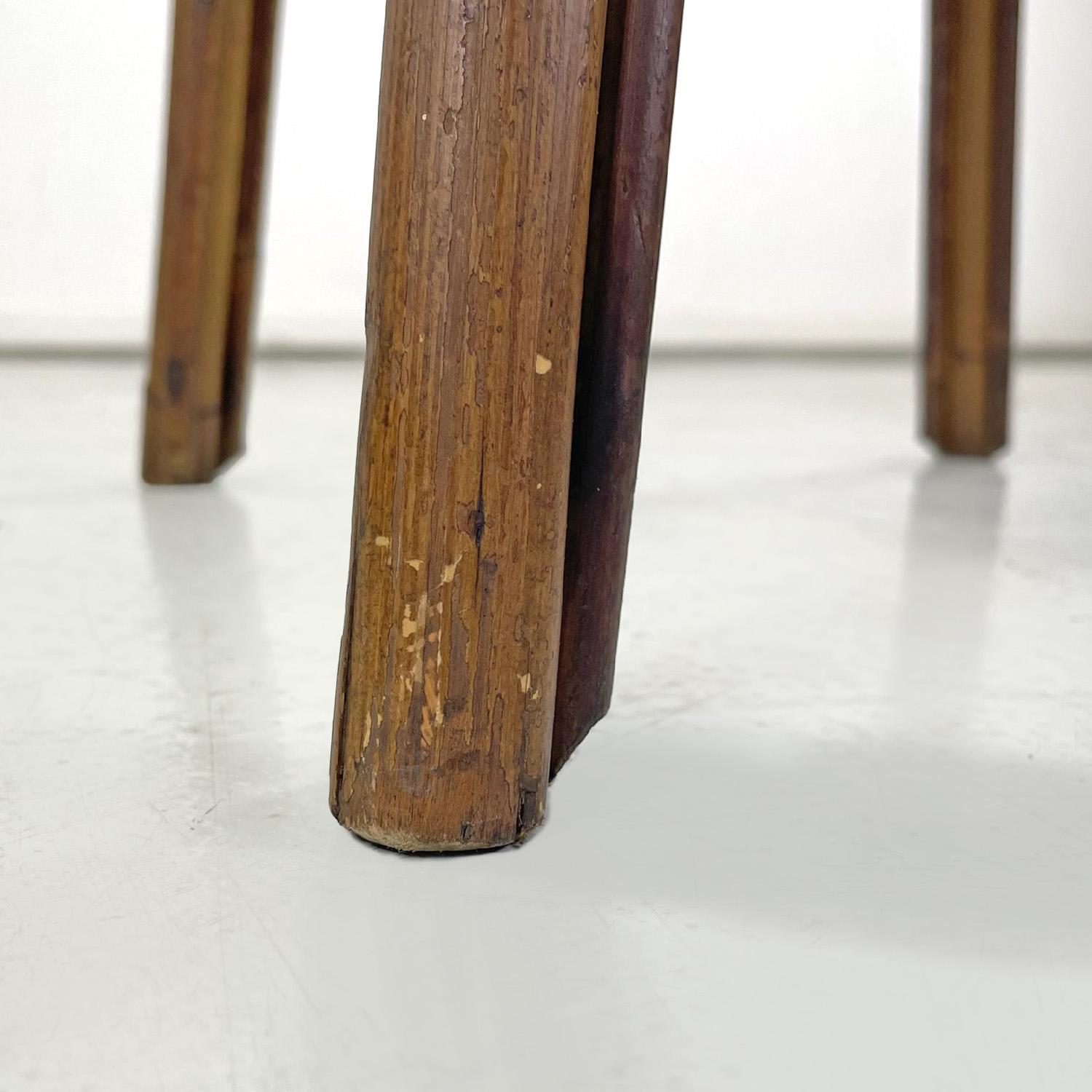 Italian mid-century modern coffee tables in bamboo and aluminum, 1960s For Sale 3