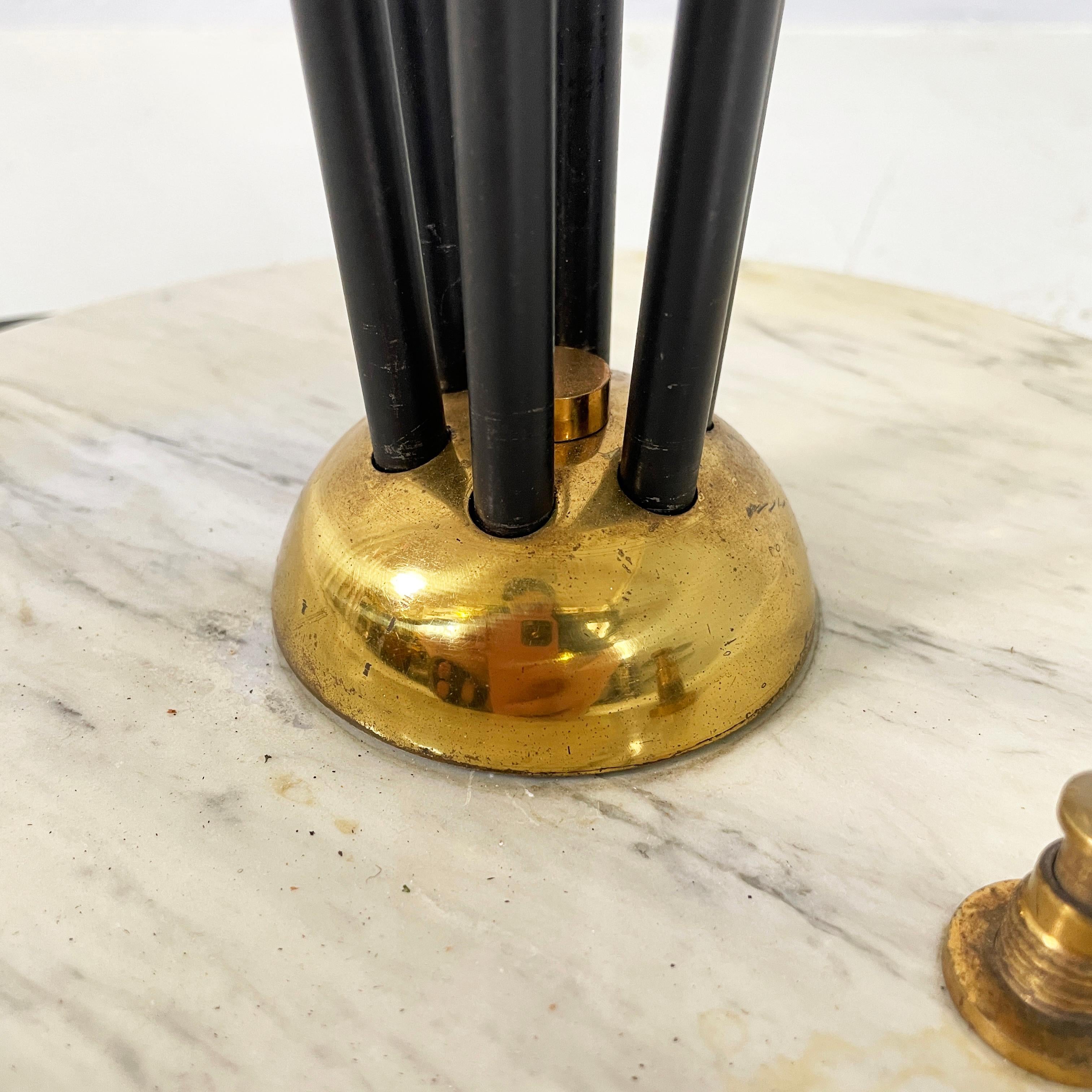 Italian mid-century modern Colored glass Floor lamp Alberello by Stilnovo, 1950s 13