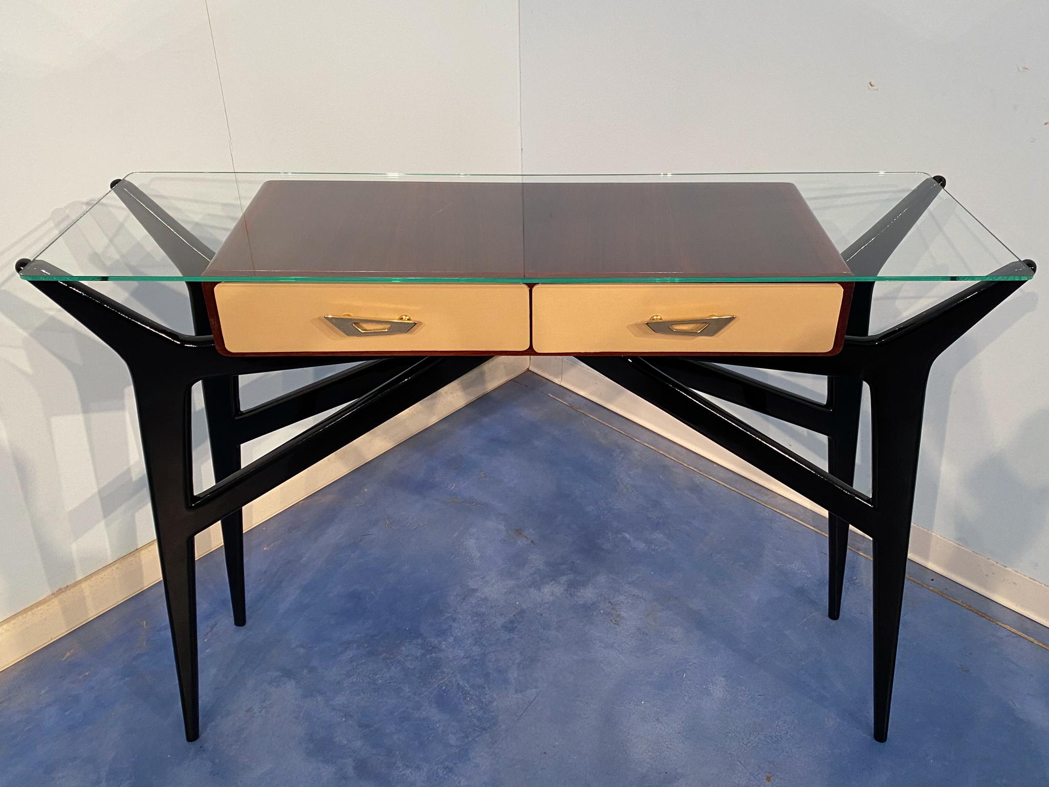 Italian Mid-Century Modern Console Table Attributed to Ico Parisi, 1950 6