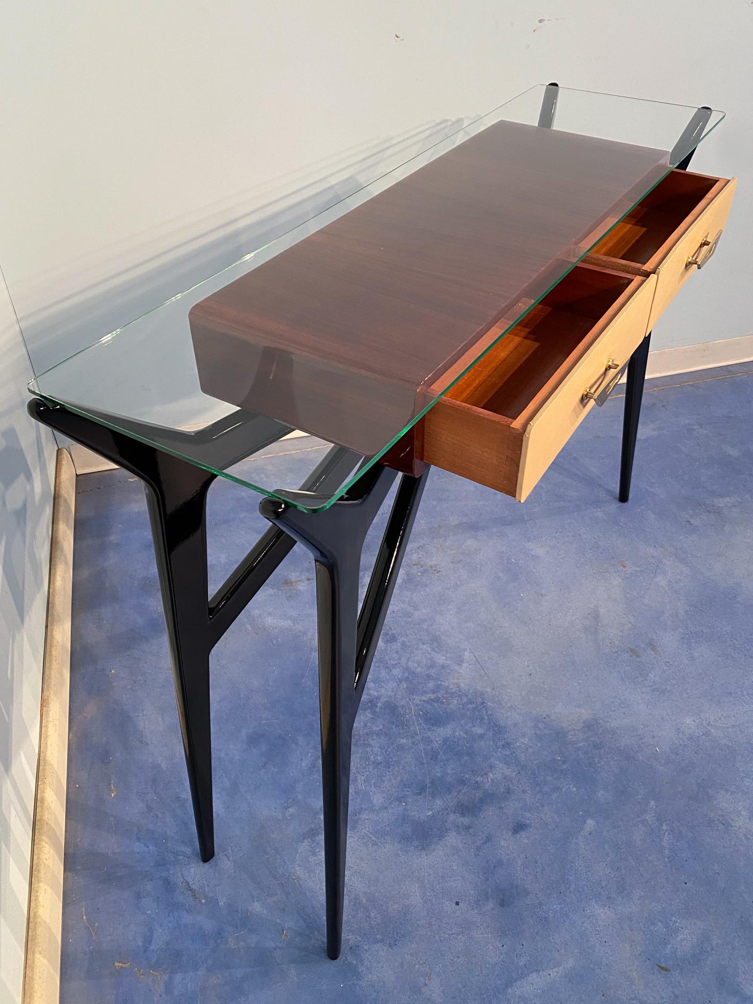 Italian Mid-Century Modern Console Table Attributed to Ico Parisi, 1950 11