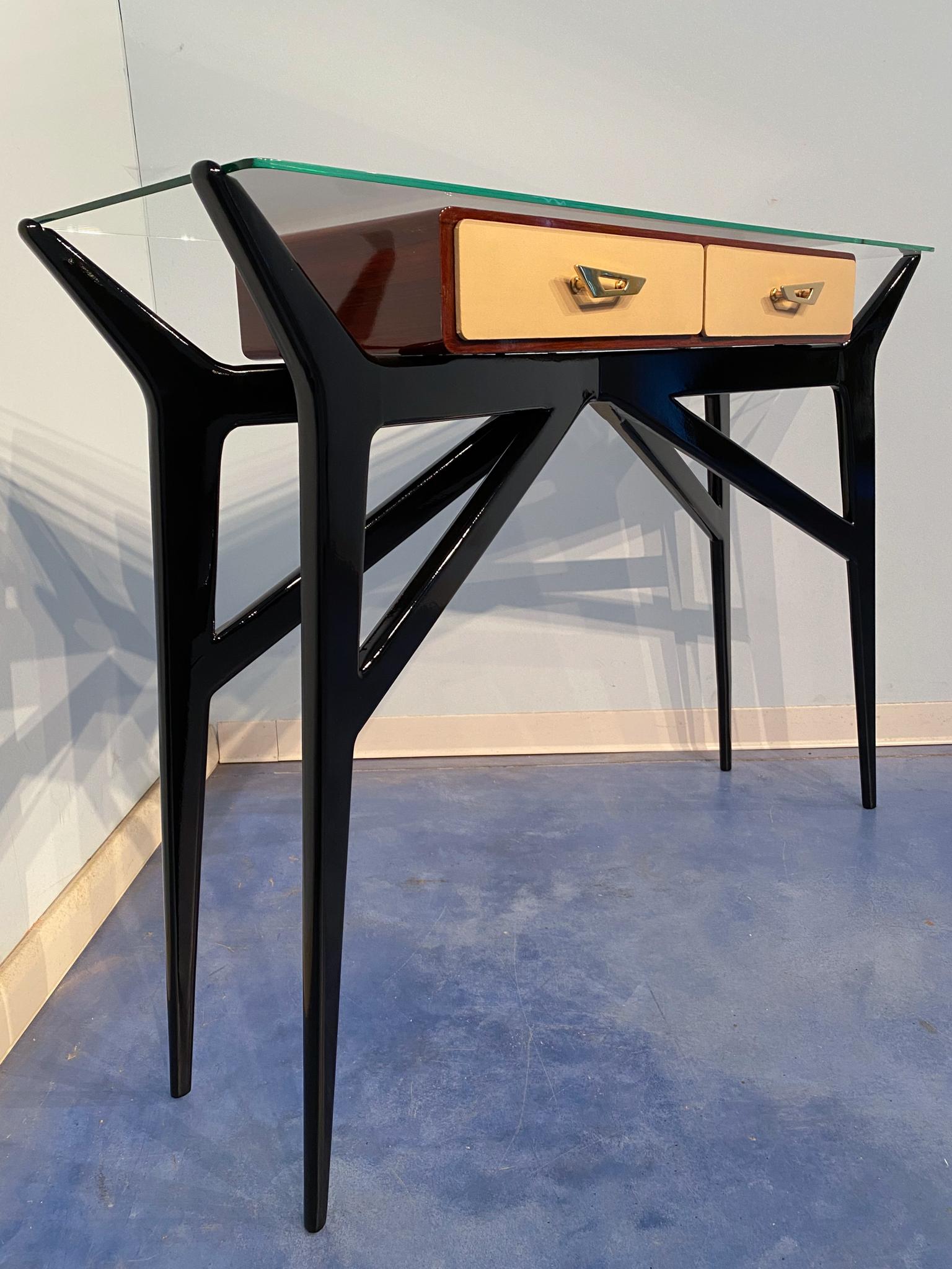 Italian Mid-Century Modern Console Table Attributed to Ico Parisi, 1950 14