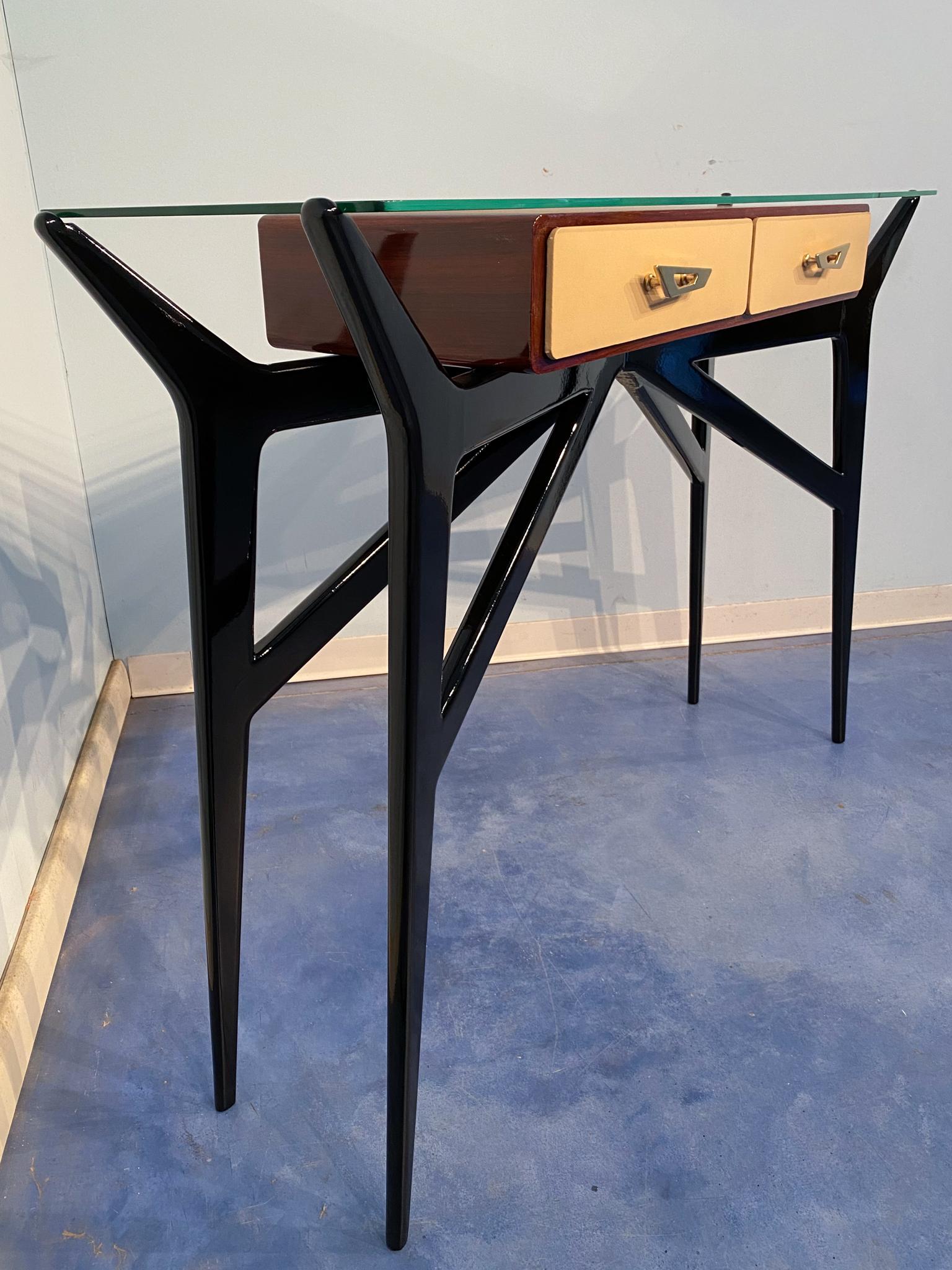 Mid-20th Century Italian Mid-Century Modern Console Table Attributed to Ico Parisi, 1950