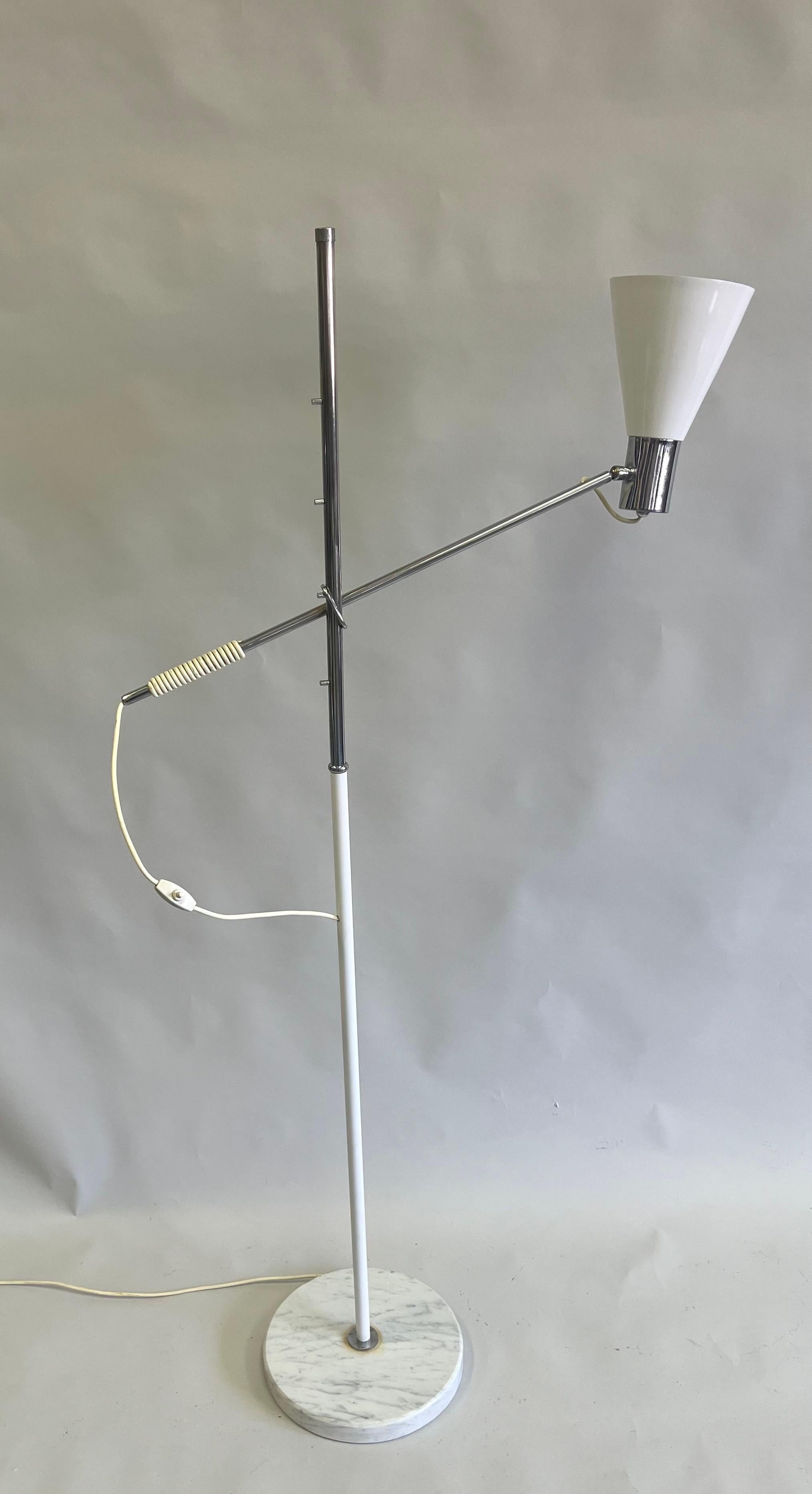 20th Century Italian Mid-Century Modern Counter-Balance Floor Lamp, Angelo Lelli, Arredoluce For Sale