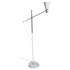 Used Italian Mid-Century Modern Counter-Balance Floor Lamp, Angelo Lelli, Arredoluce