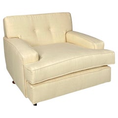 Italian mid-century modern cream white armchair Square Zanuso for Arflex, 1960s