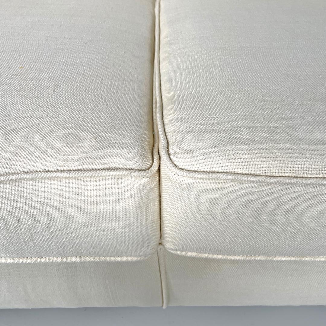 Italian mid-century modern cream white sofa Square Marco Zanuso for Arflex 1960s For Sale 9