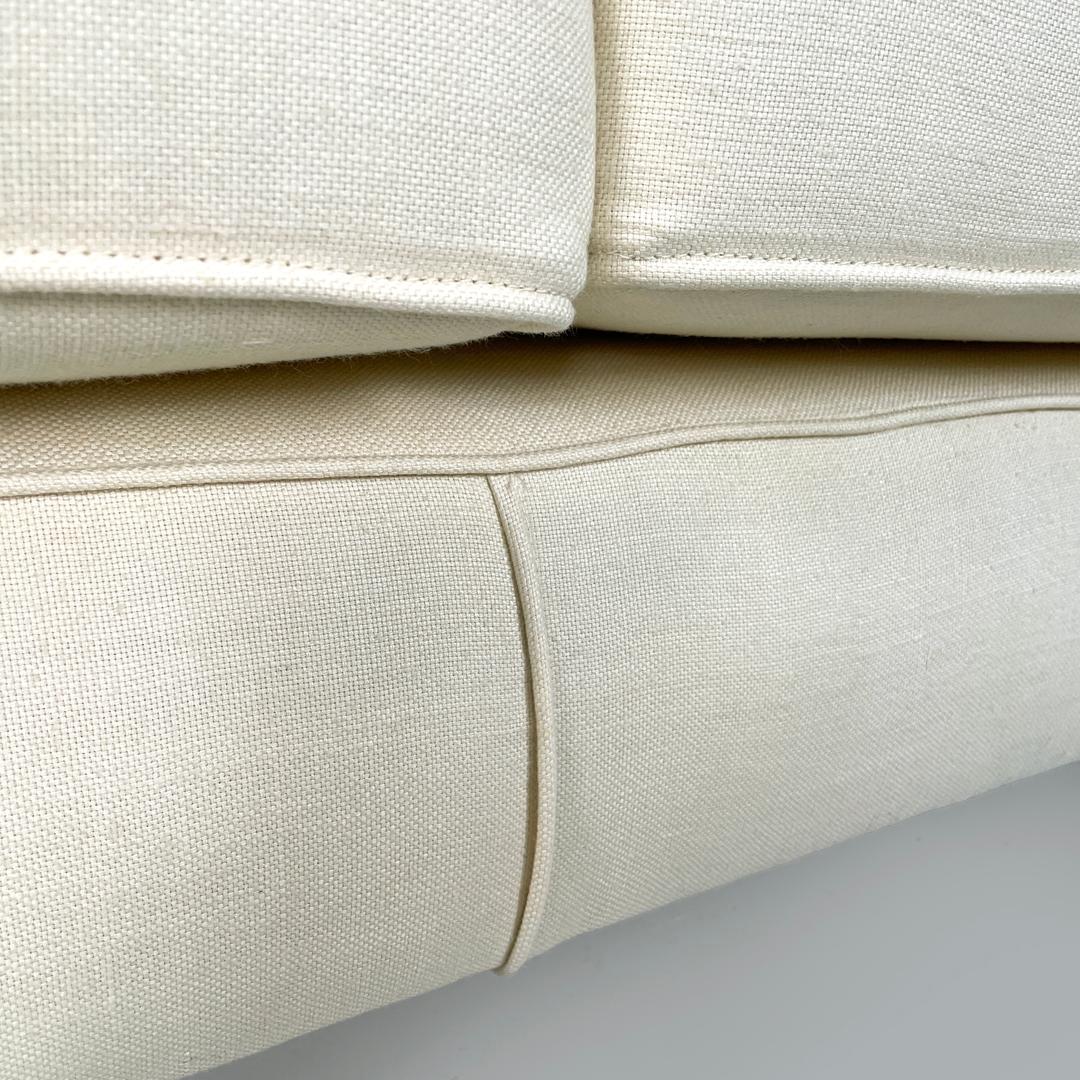 Italian mid-century modern cream white sofa Square Marco Zanuso for Arflex 1960s For Sale 10