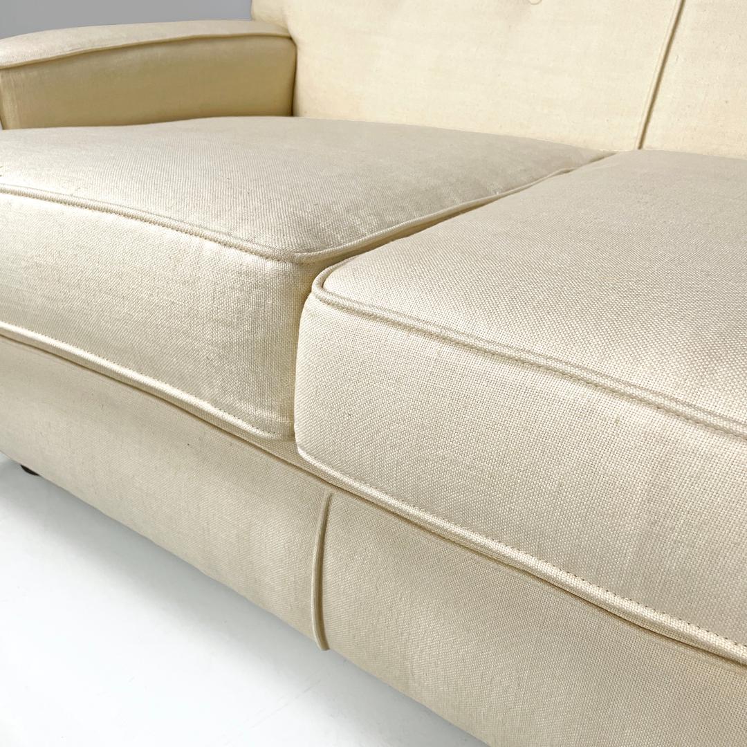 Italian mid-century modern cream white sofa Square Marco Zanuso for Arflex 1960s For Sale 11
