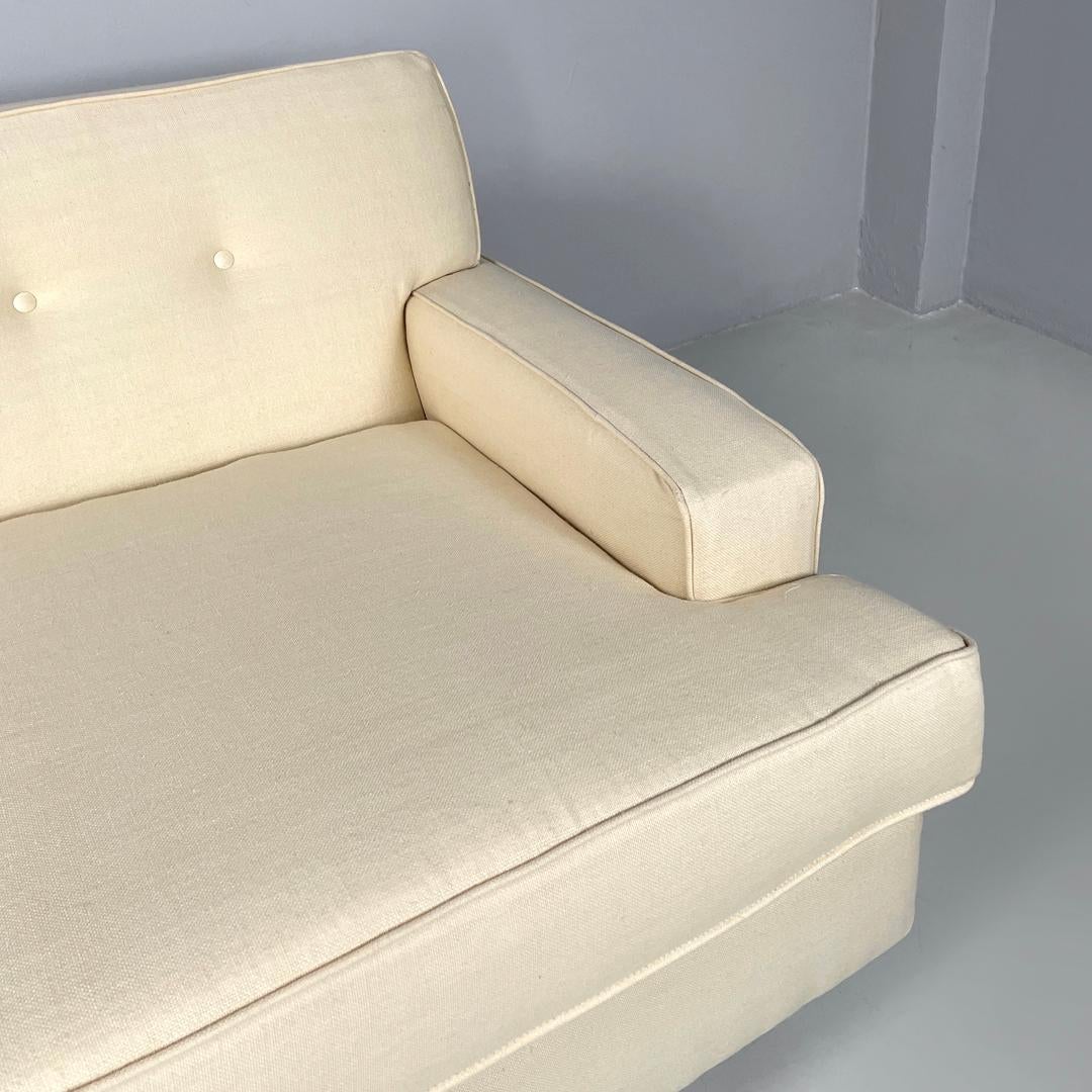 Italian mid-century modern cream white sofa Square Marco Zanuso for Arflex 1960s For Sale 12