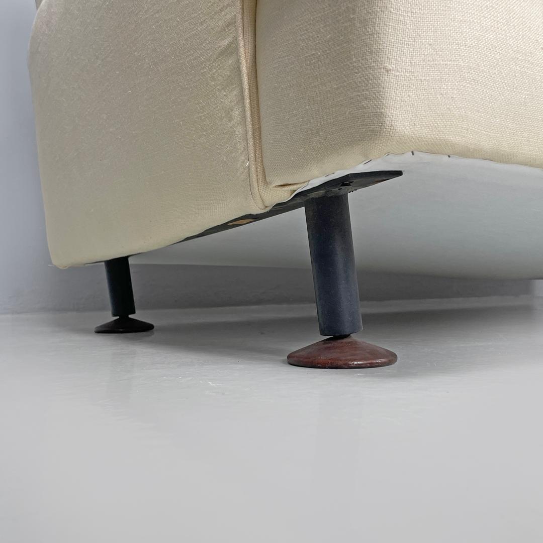 Italian mid-century modern cream white sofa Square Marco Zanuso for Arflex 1960s For Sale 13