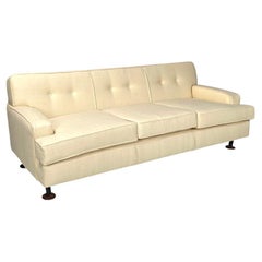 Italian mid-century modern cream white sofa Square Marco Zanuso for Arflex 1960s