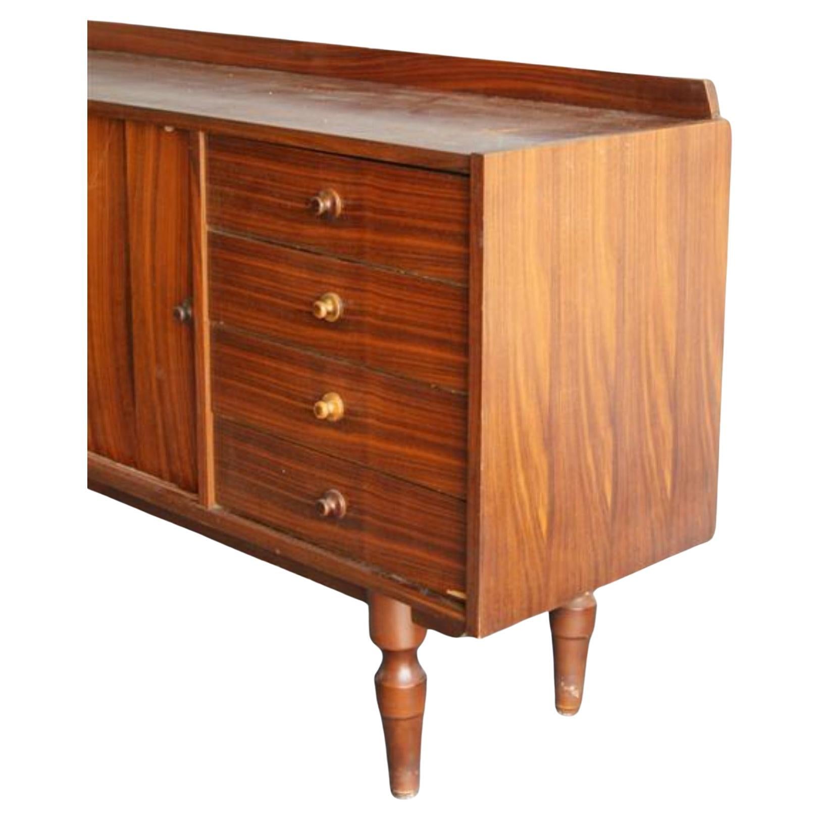 Mid-Century Modern Crédence/commode/bureau italien moderne du milieu du siècle en vente