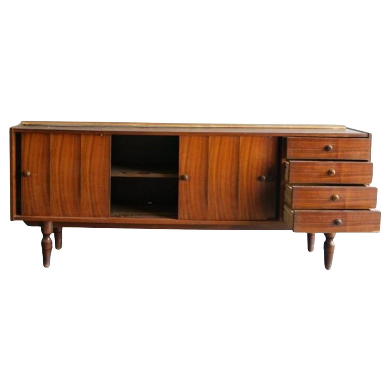 Milieu du XXe siècle Crédence/commode/bureau italien moderne du milieu du siècle en vente