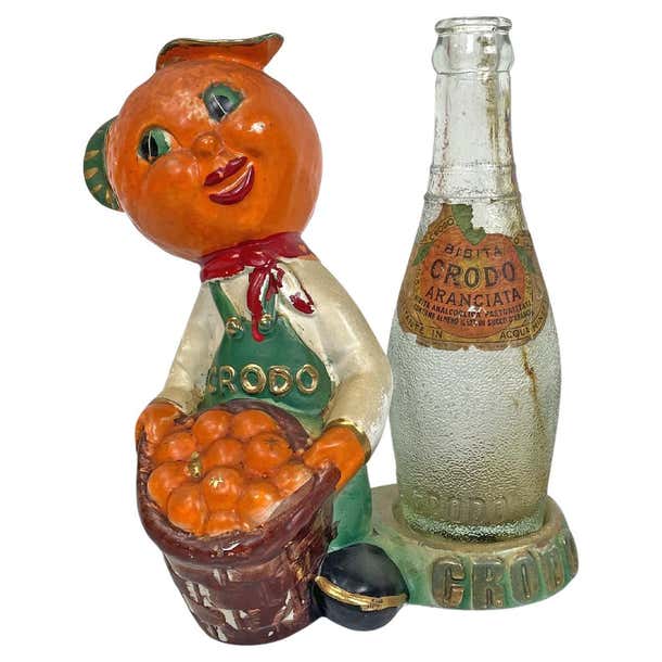 Crodo Italian mid-century modern Crodo advertising sculpture with glass ...