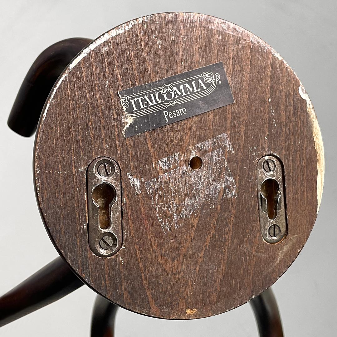 Appendiabiti da parete in legno arricciato di Italcomma, anni '60. in vendita 11