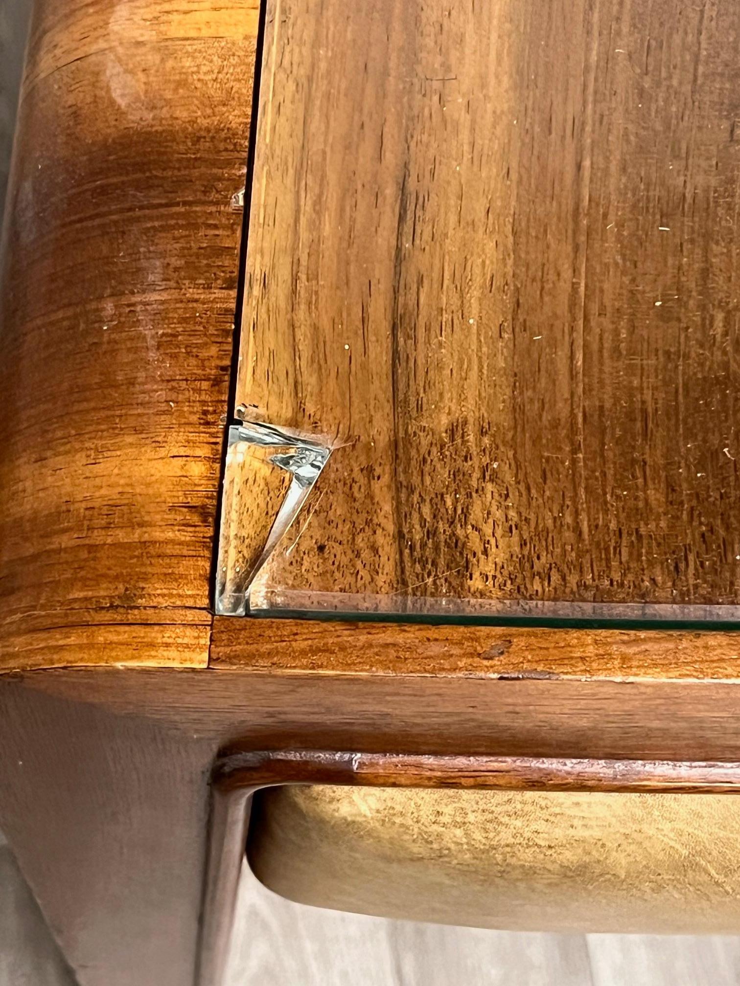 Italian Mid Century  Modern Curved Desk For Sale 6