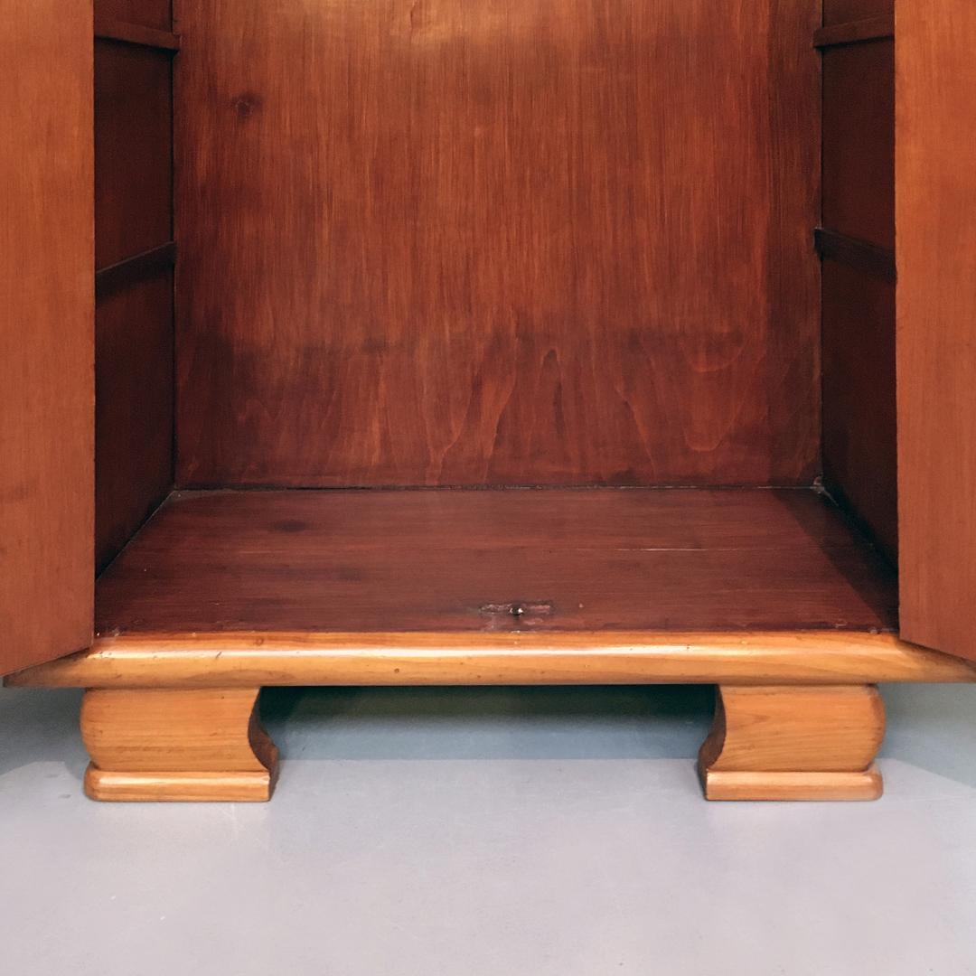 Italian Mid-Century Modern Decò Wood Wardrobes with Hinged Doors, 1930s 6